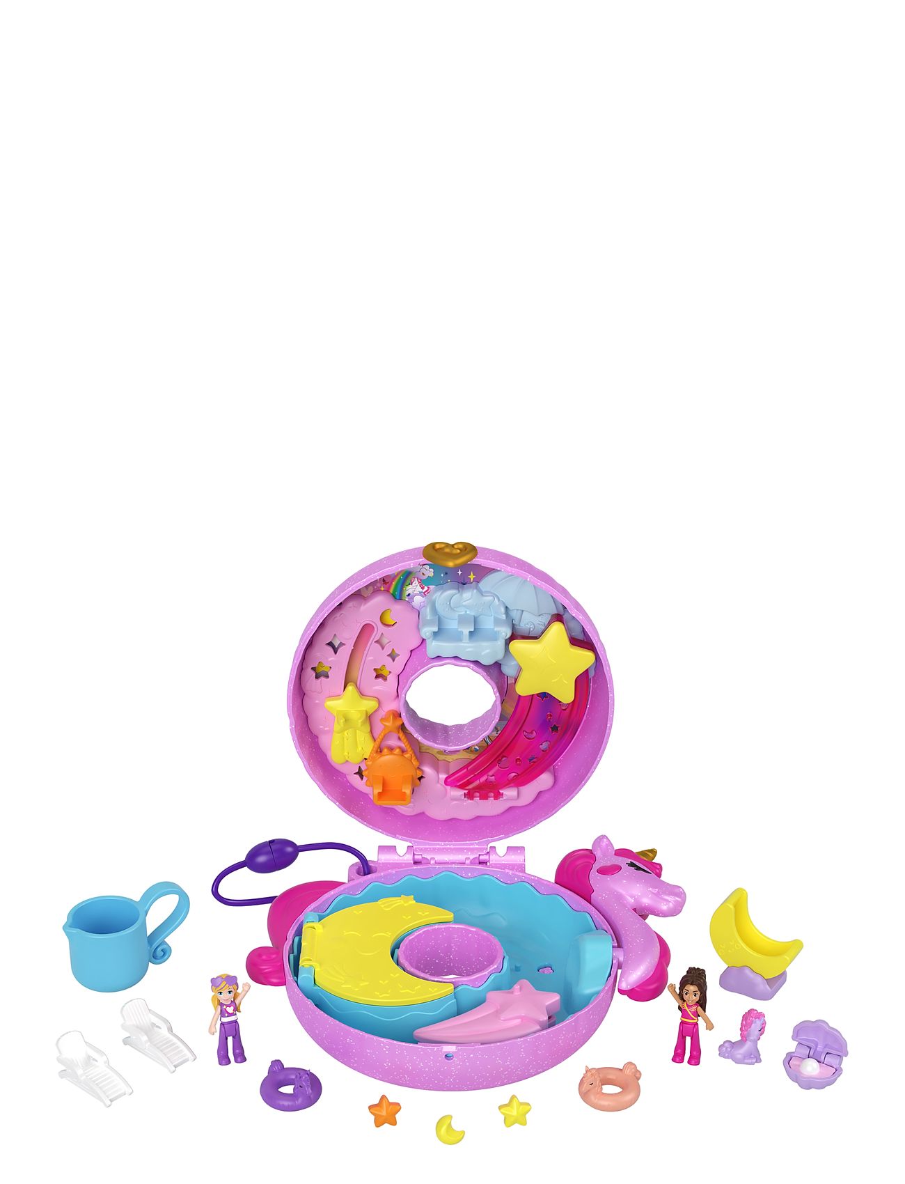Sparkle Cove Adventure Unicorn Floatie Compact Toys Playsets & Action Figures Movies & Fairy Tale Characters Multi/patterned Polly Pocket