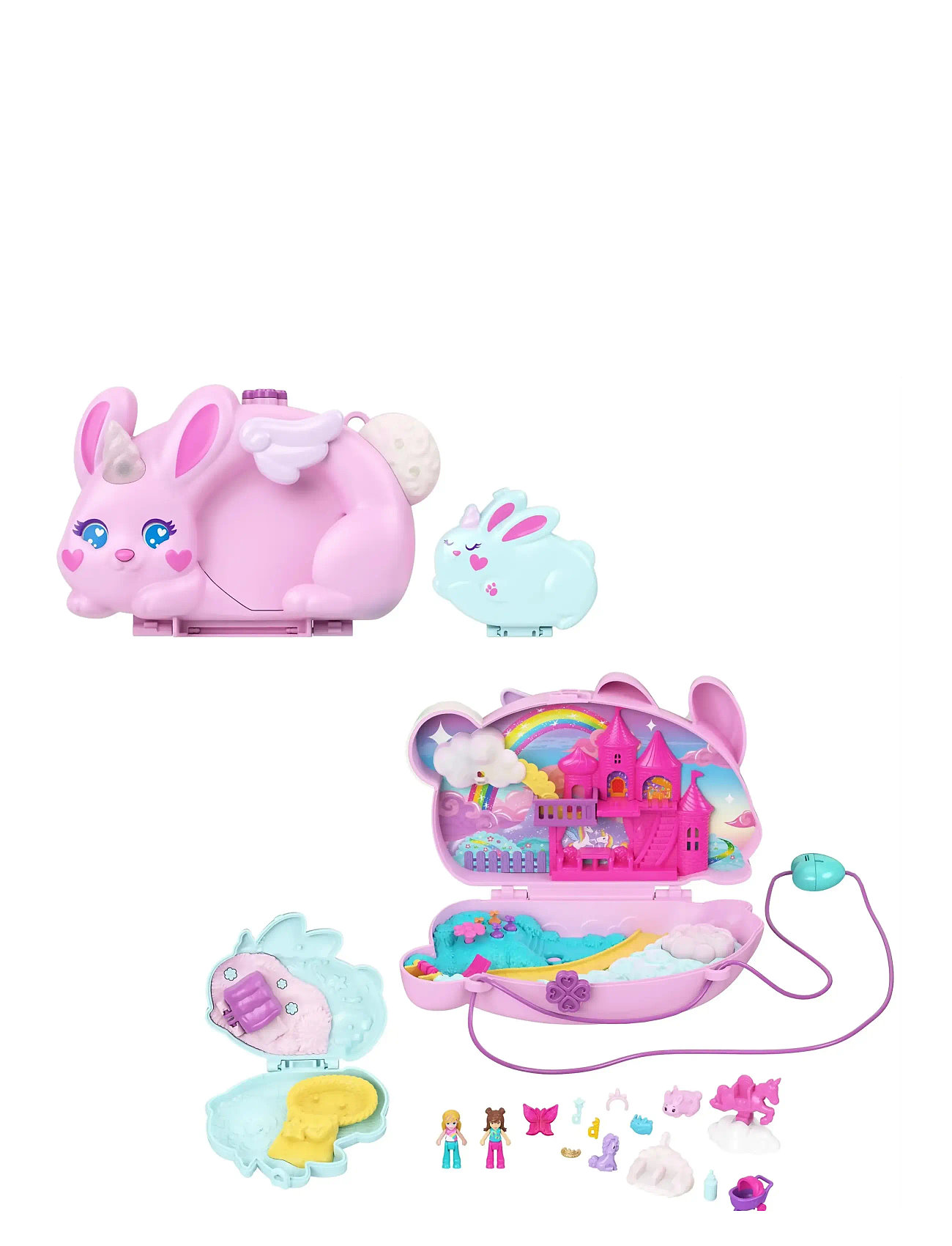 Polly Pocket Polly Pocket Large Wearable Fall Uni-Bunny, One Size, Multi/patterned, Legesæt Og Actionfigurer > Legesæt, Børn