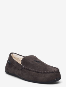 DECLAN - slippers - charc micro/black