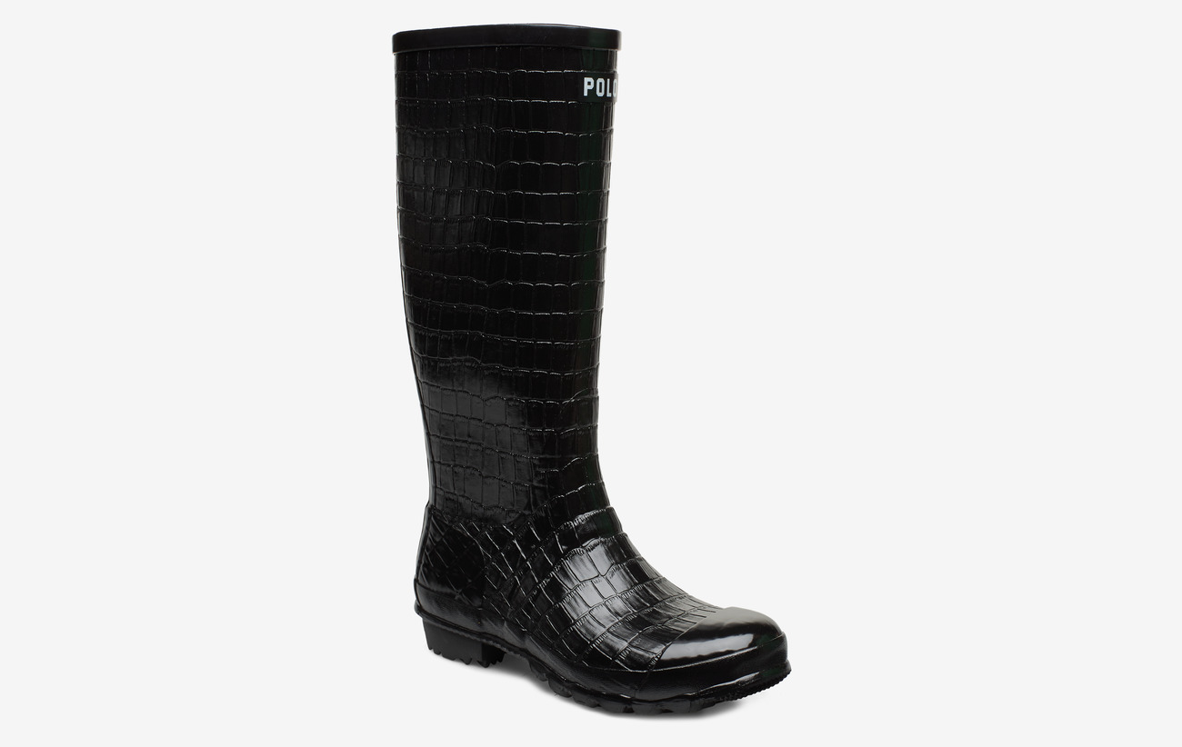 ralph lauren black rain boots