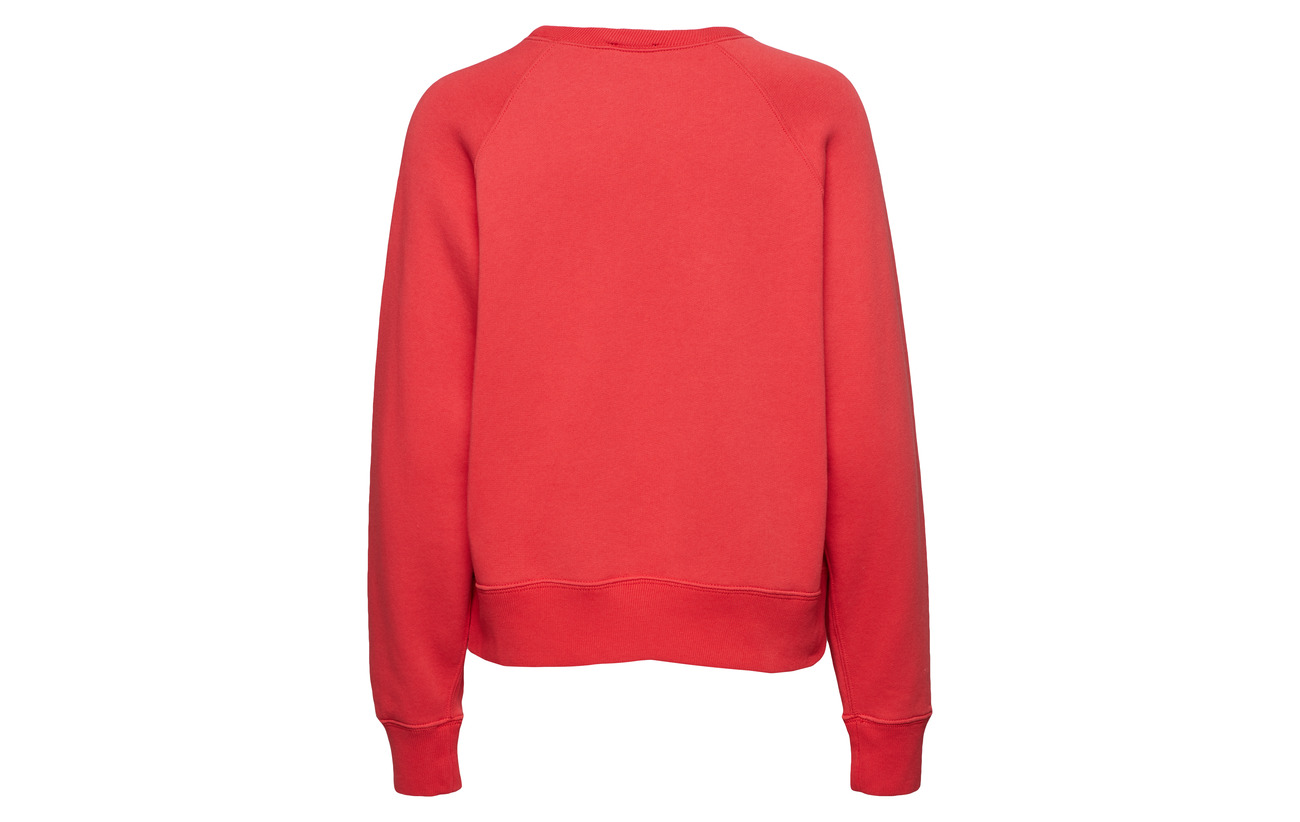 Lauren Ralph Post 16 84 Red Evening Polo Fleece Coton Polyester Pullover d5TUdqX