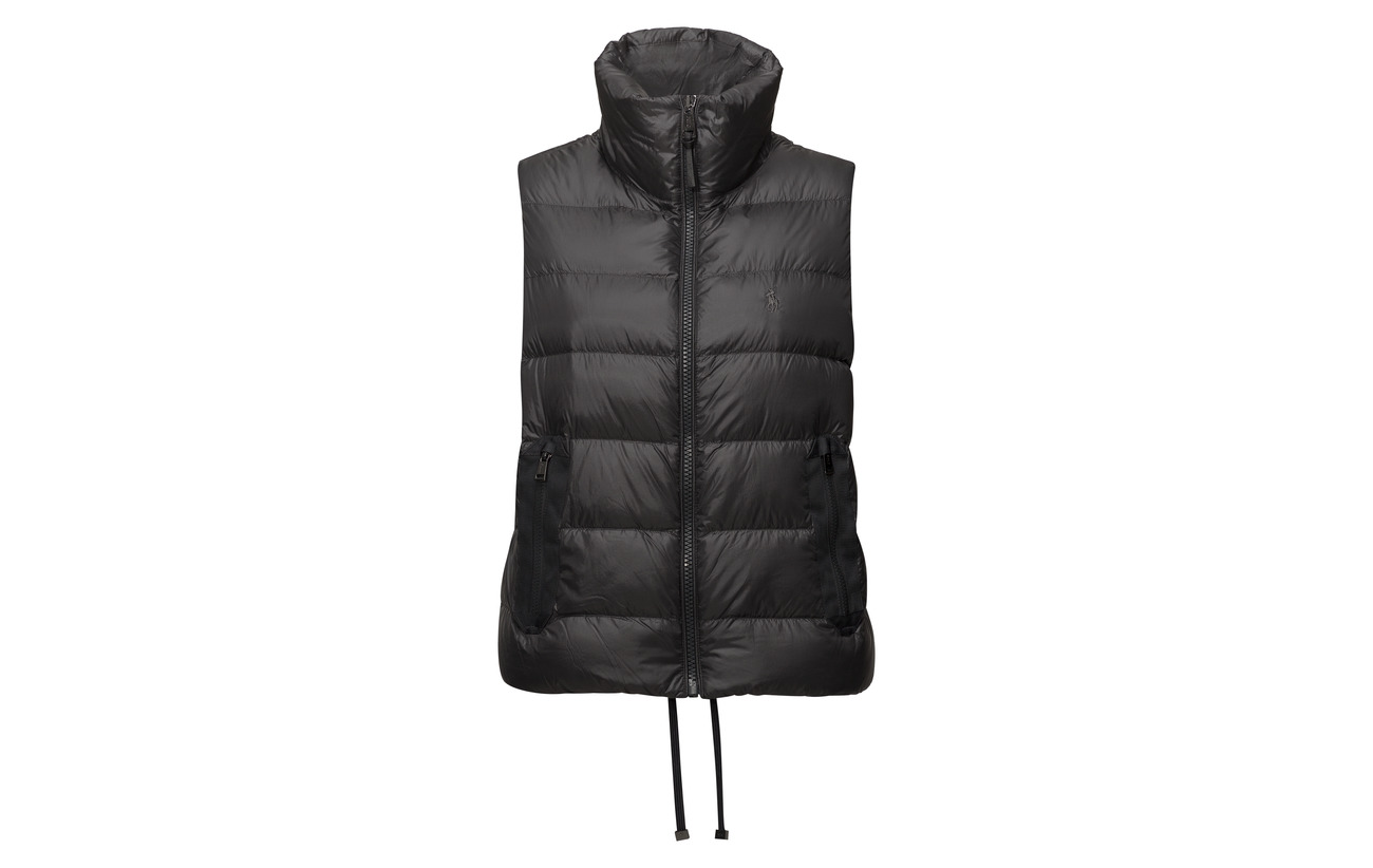 Lauren Ralph Polo Nylon Crest 100 Vest Down Black T5qBUwq