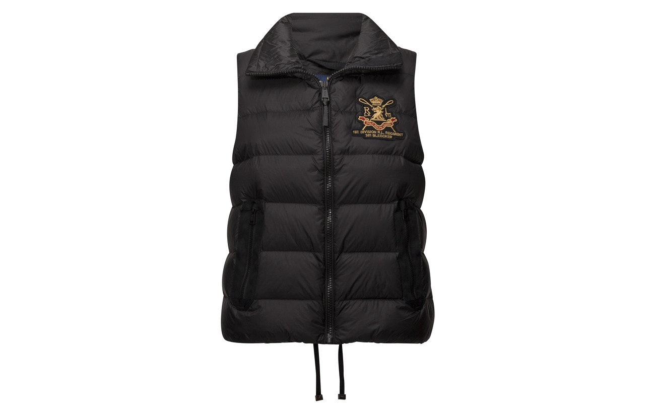 Lauren Ralph Polo Nylon Crest 100 Vest Down Black T5qBUwq