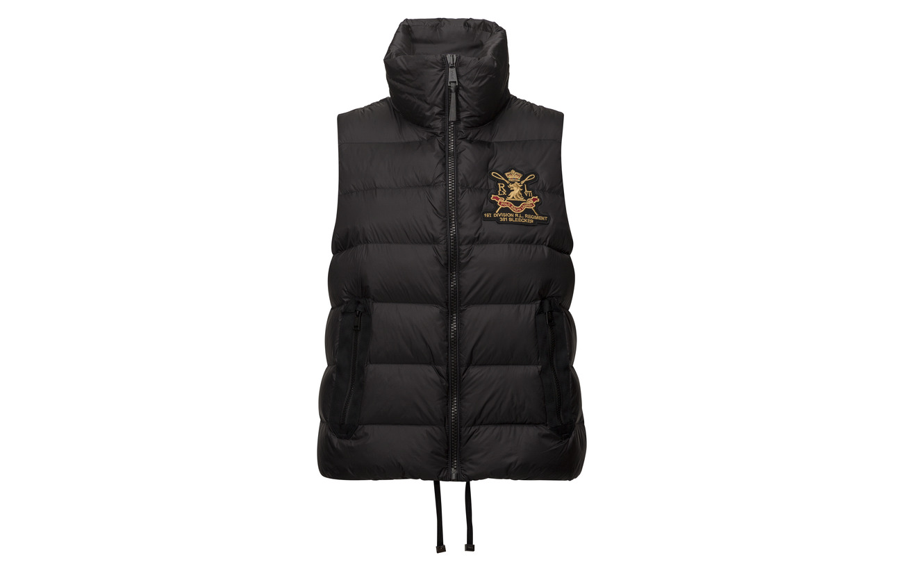 Lauren Ralph Polo Nylon Crest 100 Vest Down Black T5qBUwq