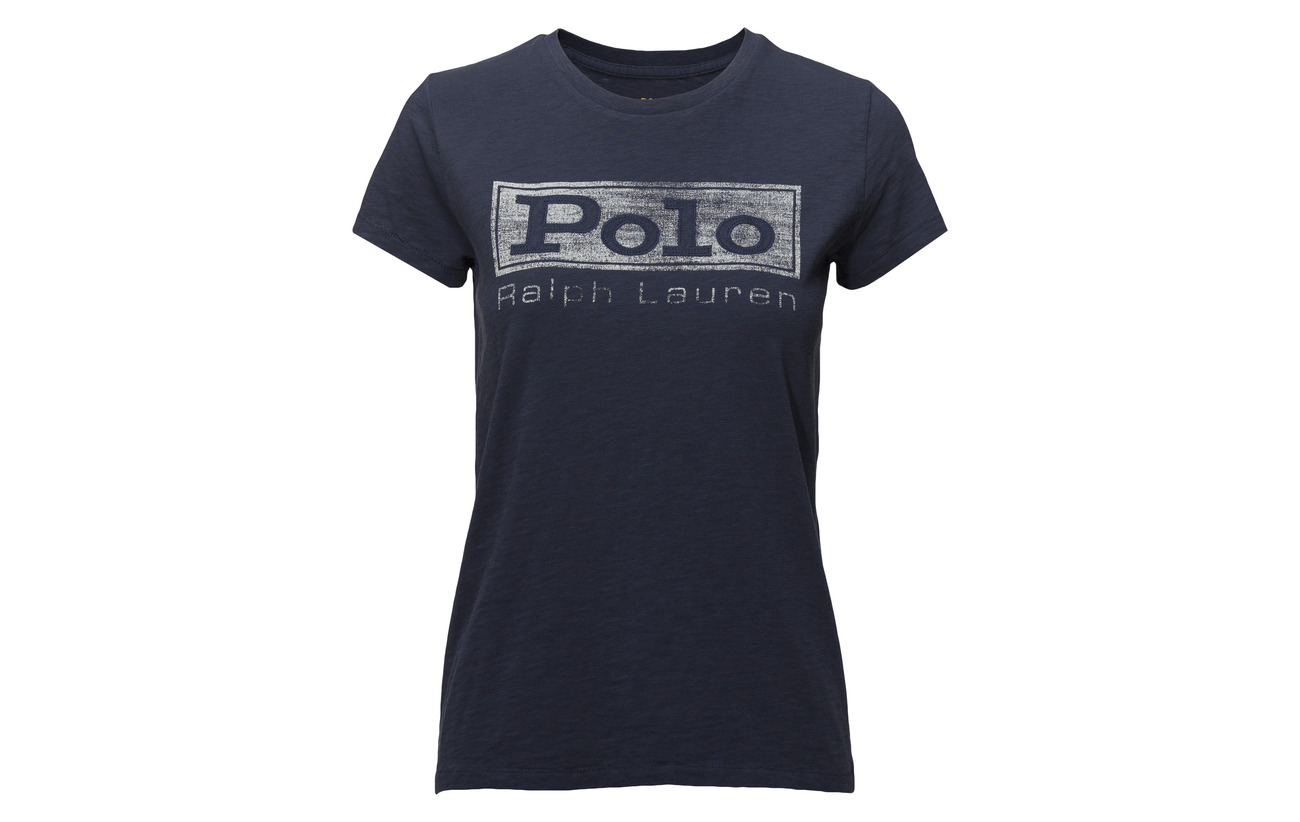 Polo T Coton 100 Jersey Black Ralph shirt Graphic Lauren Logo rqaAgr7w