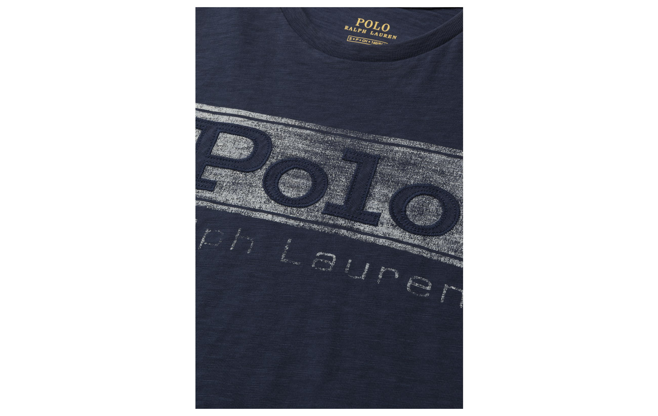 Polo T Coton 100 Jersey Black Ralph shirt Graphic Lauren Logo rqaAgr7w