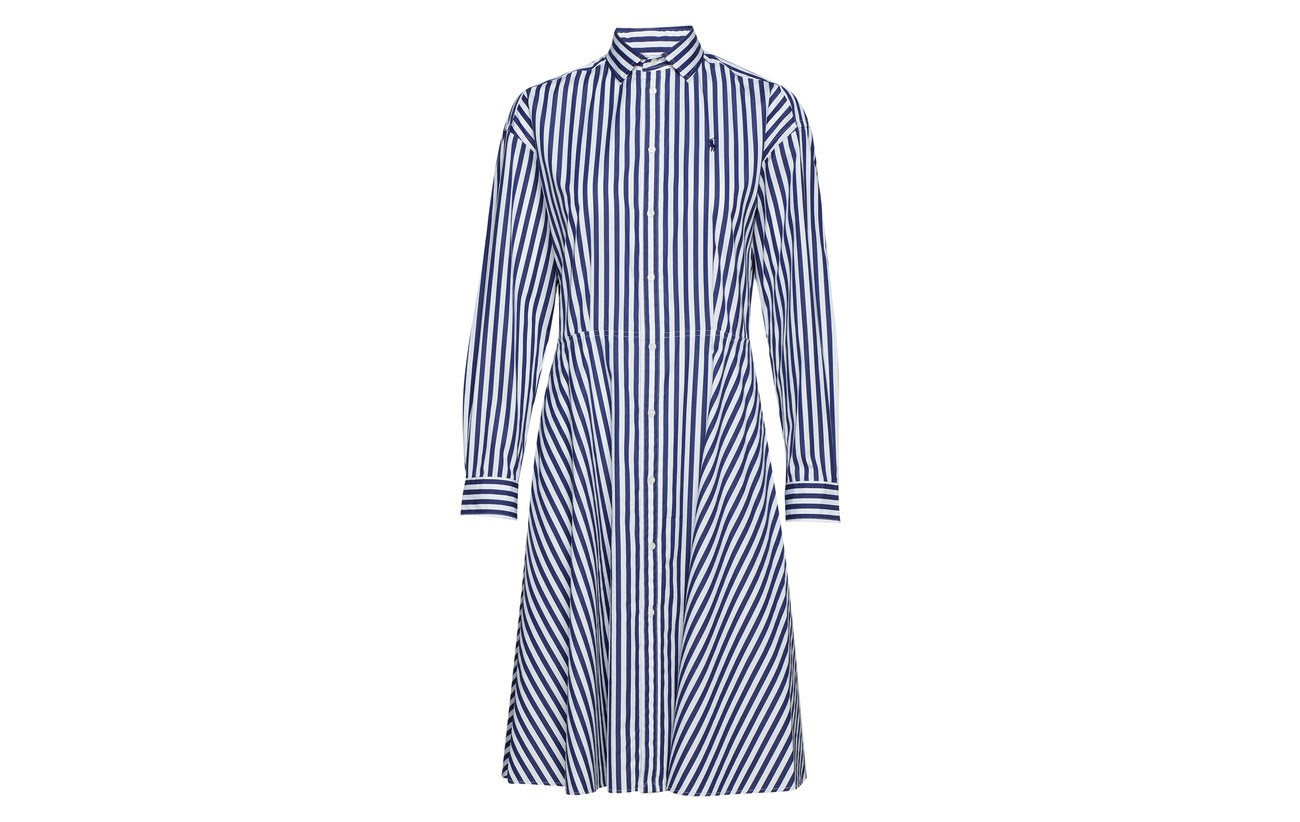 100 Polo 955a Cotton Lauren White Ralph Coton Shirtdress Red Broadcloth wgwUpq8