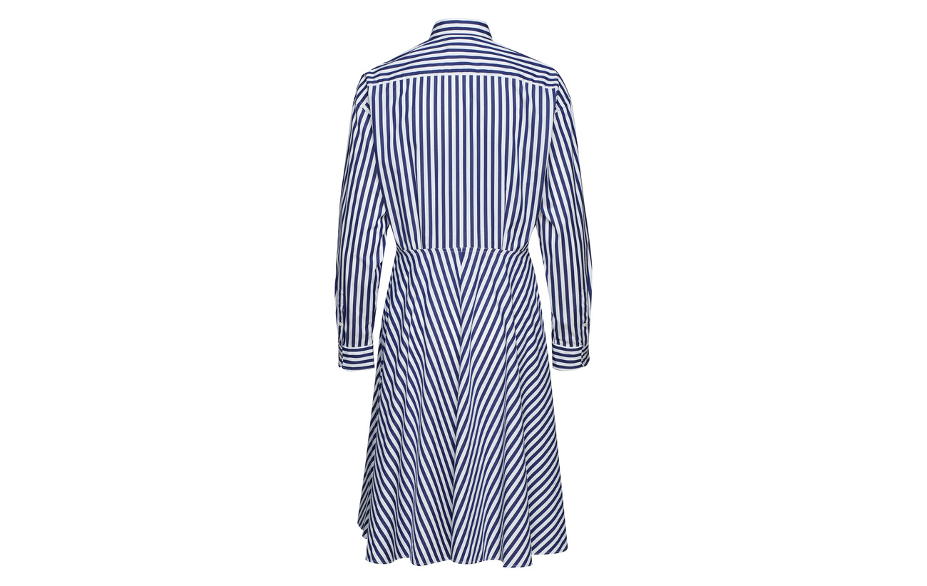 100 Polo 955a Cotton Lauren White Ralph Coton Shirtdress Red Broadcloth wgwUpq8