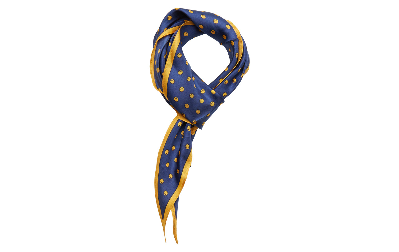 Diamondnavy Lauren Ralph Silk Dot silk goldPolo D9eE2YWHI