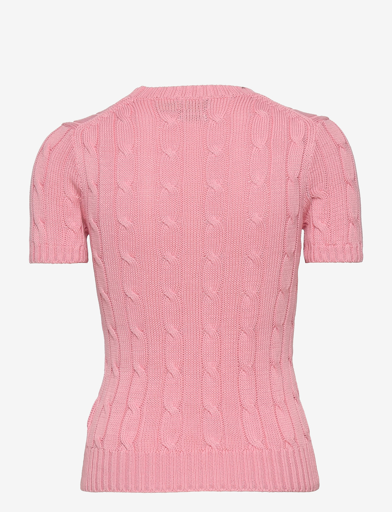 Polo Ralph Lauren - Cable-Knit Short-Sleeve Sweater - jumpers - carmel pink - 1