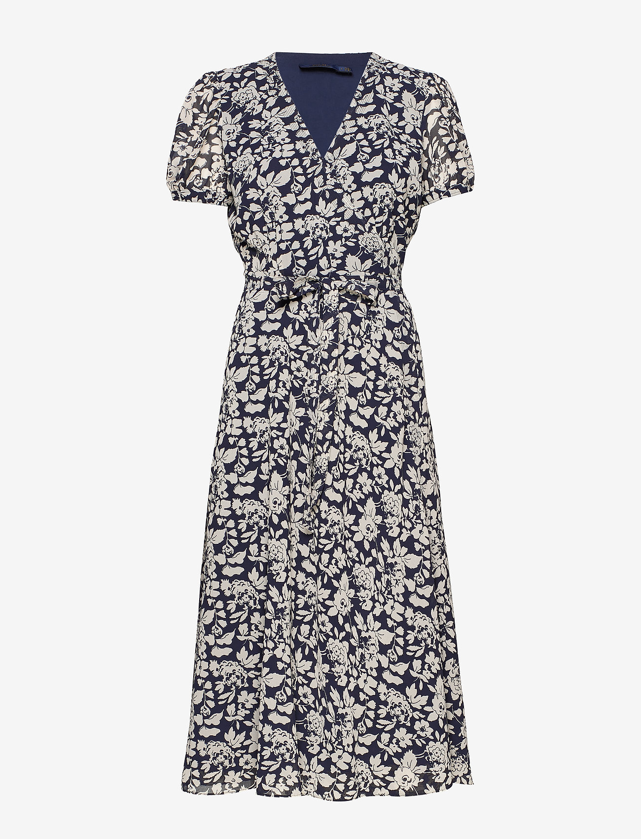 ralph lauren floral crepe dress