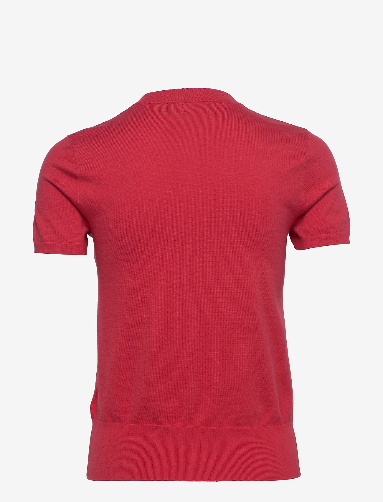 Polo Ralph Lauren - Cotton-Blend Short-Sleeve Sweater - jumpers - starboard red - 1