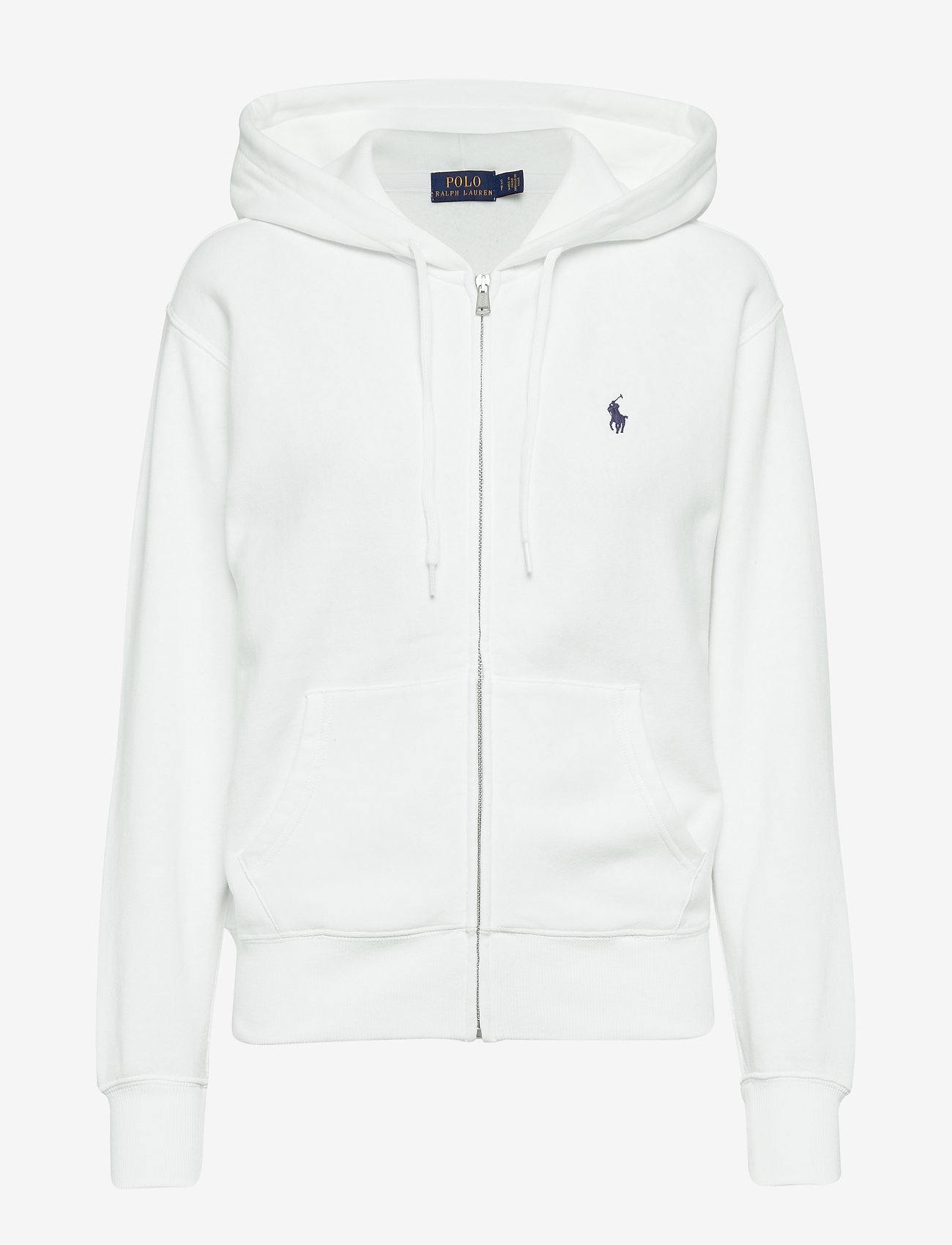 Polo Ralph Lauren Fleece Full-zip Hoodie (White) - 1295 kr | Boozt.com