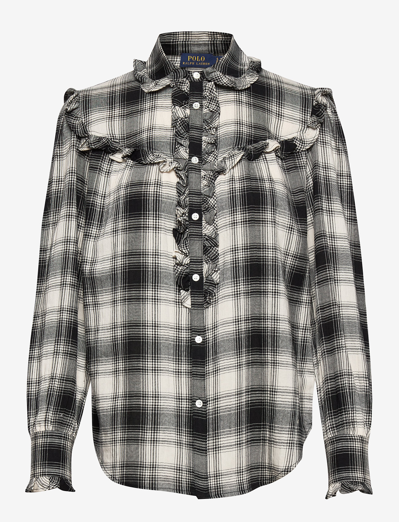 ralph lauren plaid blouse