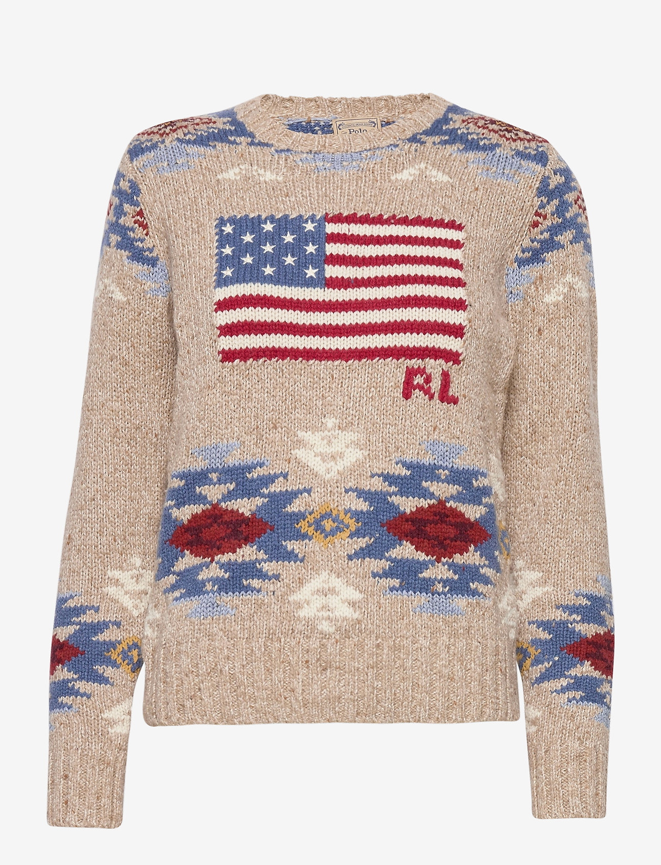 Flag Wool-blend Sweater (Multi) (£429) - Polo Ralph Lauren - | Boozt.com