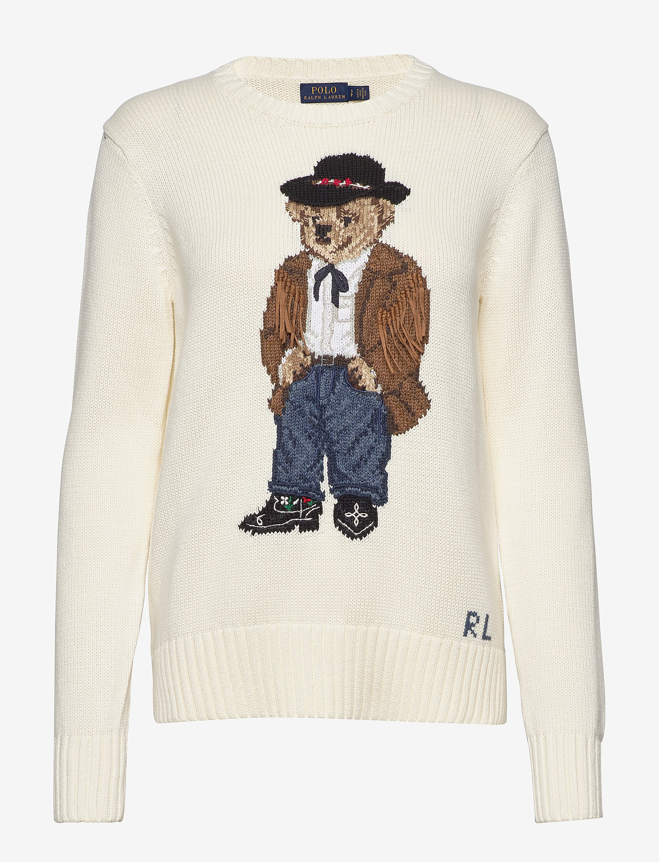 Cowboy Polo Bear Sweater (Chic Cream Multi) (299.95 €) - Polo Ralph ...