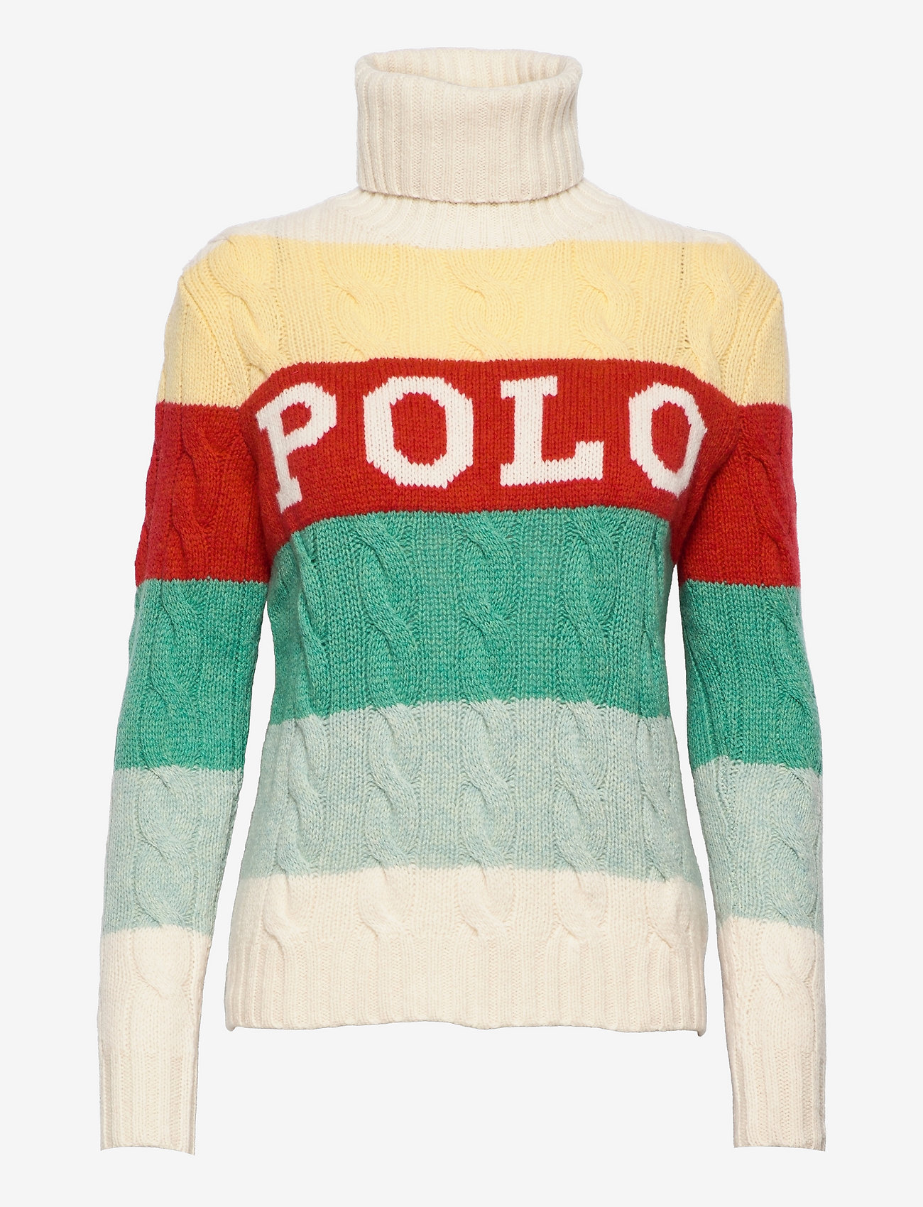 Polo Ralph Lauren - Logo Striped Turtleneck Sweater - turtlenecks - multi - 0