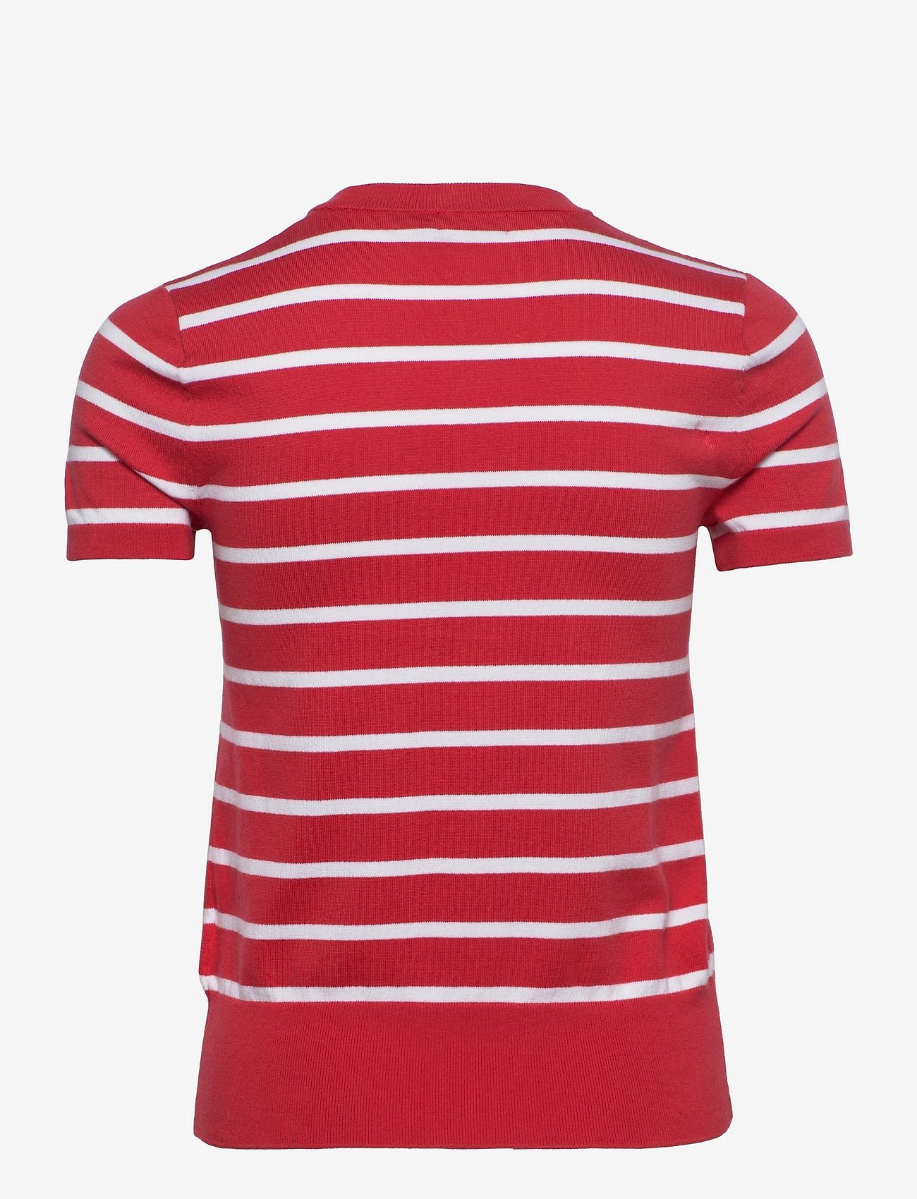 ralph lauren striped short sleeve sweater