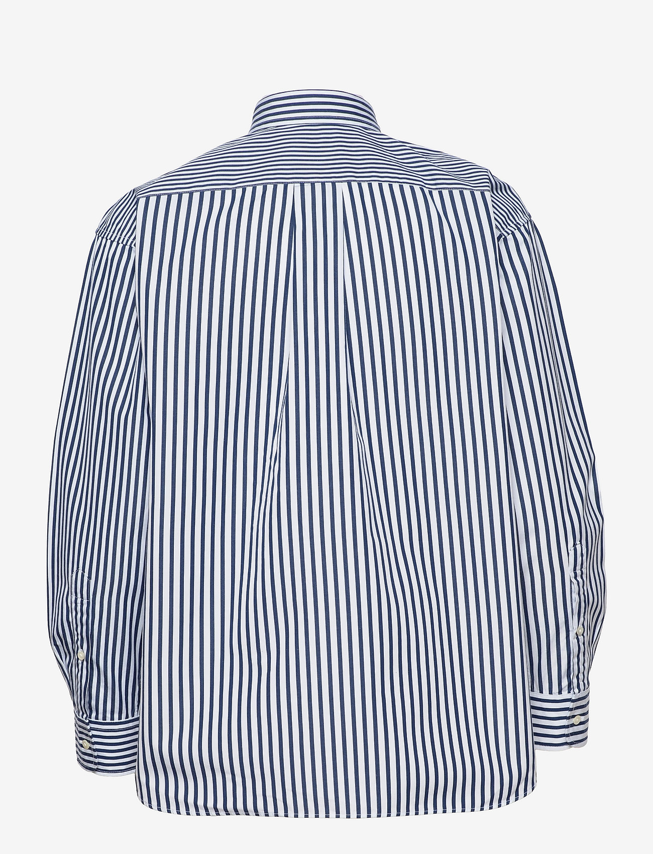 polo ralph lauren blue white striped shirt