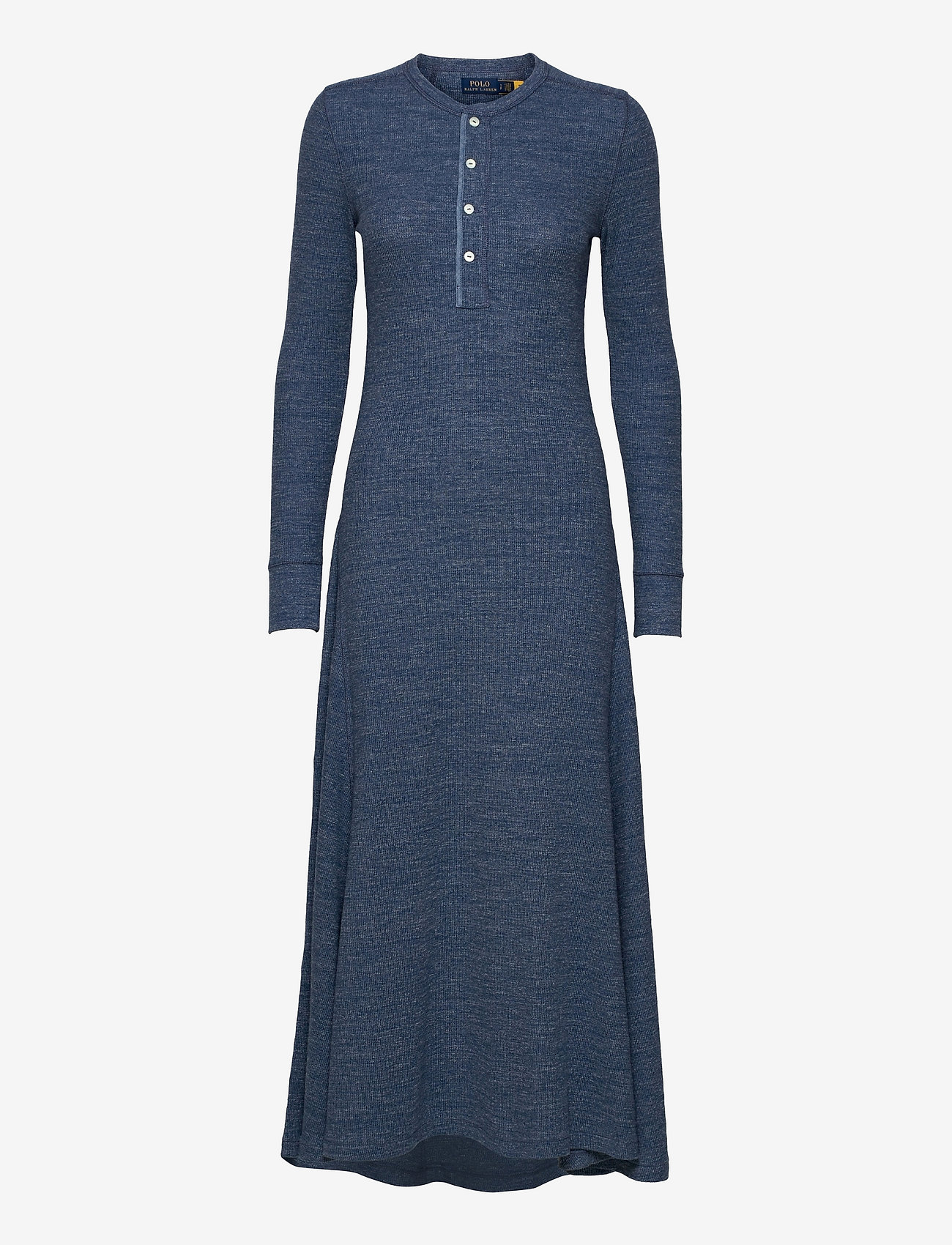 Polo Ralph Lauren - Cotton Henley Dress - summer dresses - river blue heathe - 0