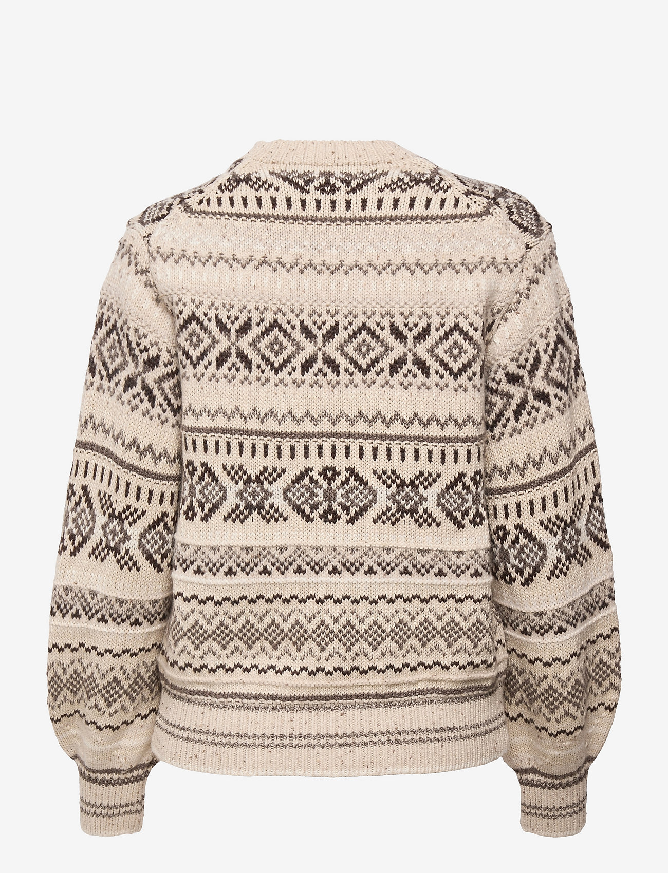Polo Ralph Lauren - Fair Isle Blouson-Sleeve Sweater - jumpers - tan multi - 1