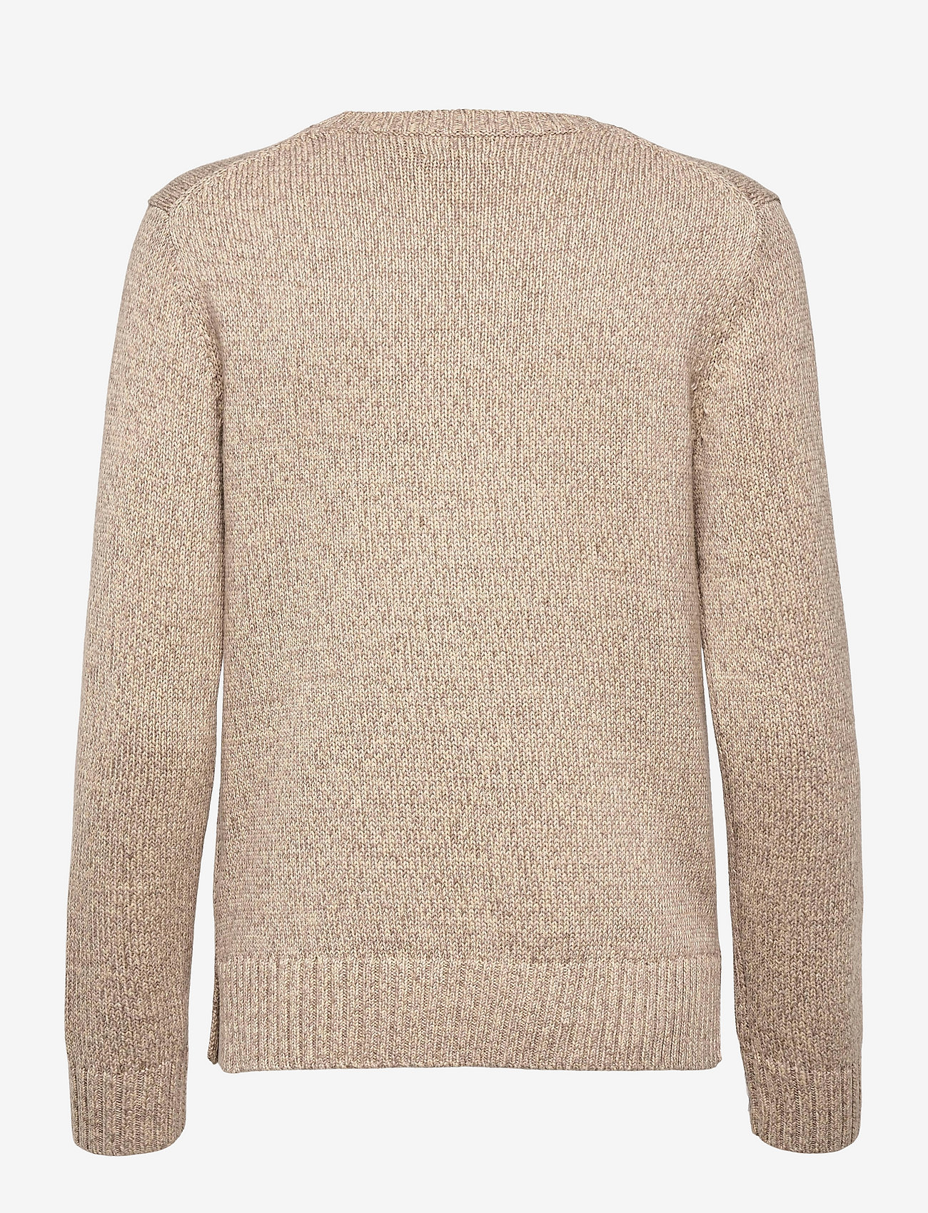 Polo Ralph Lauren - Shearling Polo Bear Wool-Blend Sweater - taupe multi - 1