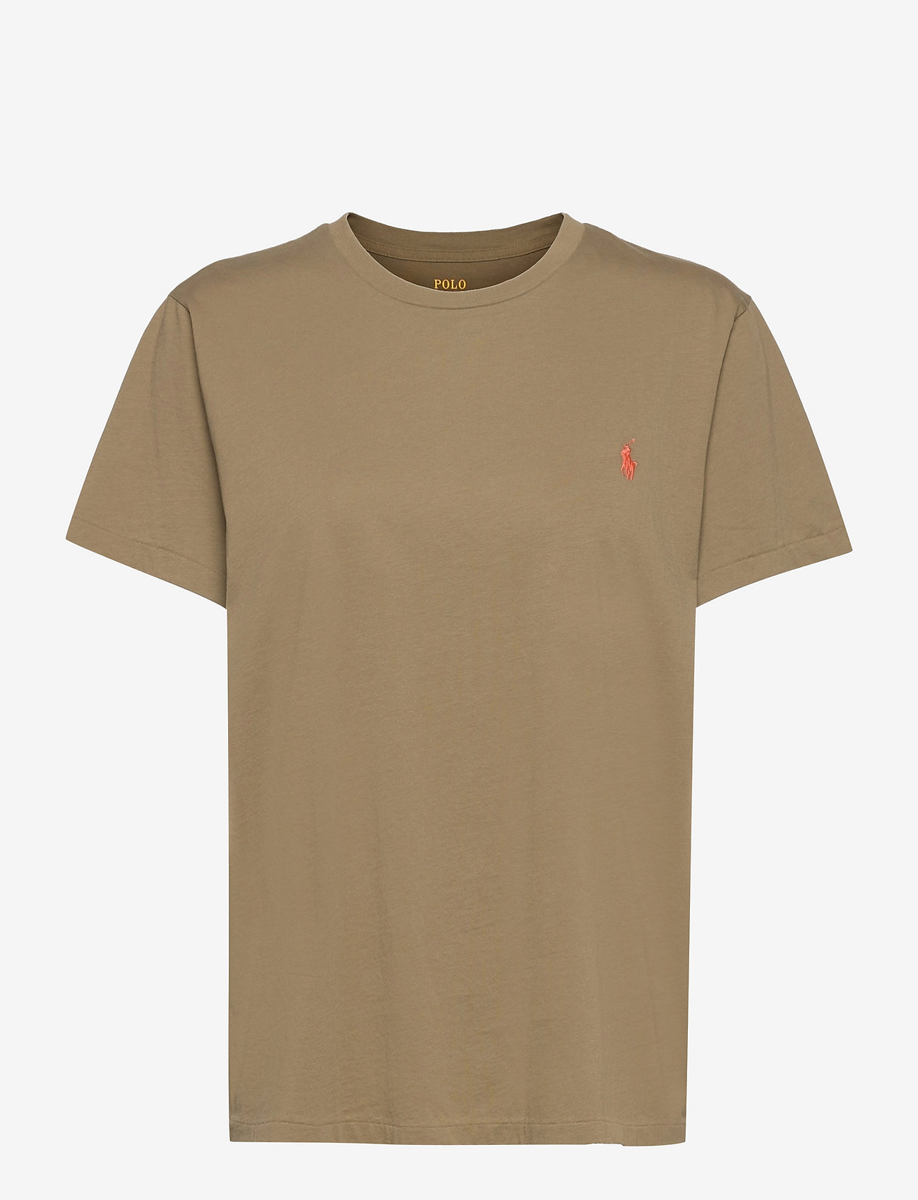 Polo Ralph Lauren - Cotton Crewneck Tee - t-shirts - basic olive - 0