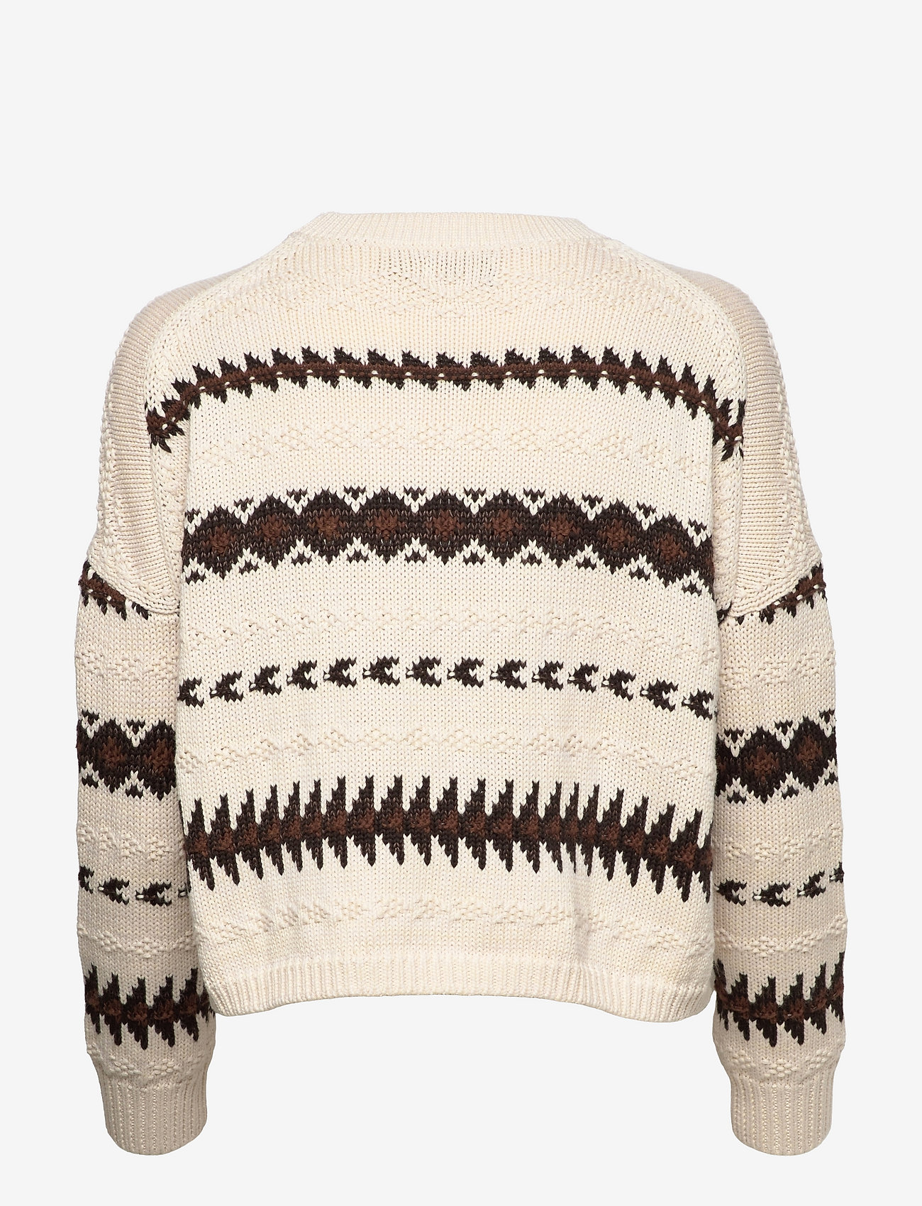 Polo Ralph Lauren - Geometric-Motif Cropped Sweater - jumpers - cream multi - 1