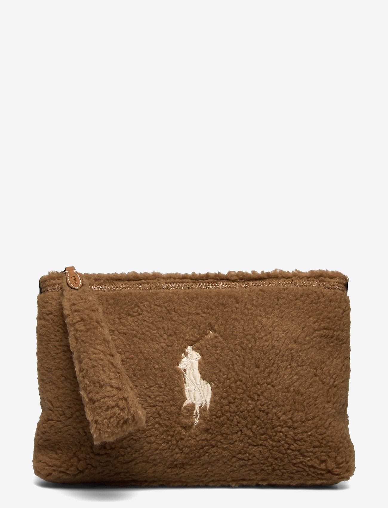 Polo Ralph Lauren - HI PILE-POUCH WRSTLT-PCH-SMA - toiletry bags - honey brown/cuoio - 0