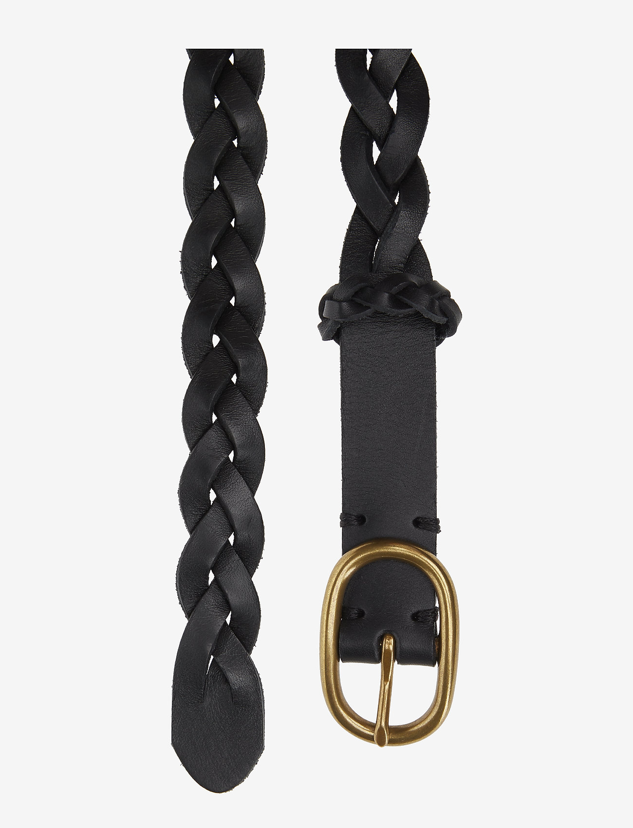 ralph lauren braided leather belt
