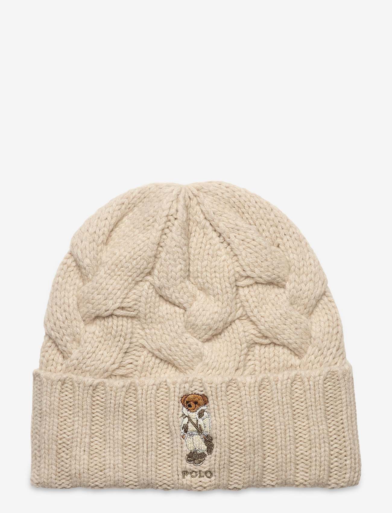 Mount Bank Compliment nabootsen Polo Ralph Lauren Shearling Polo Bear Cable-knit Hat - Hats | Boozt.com