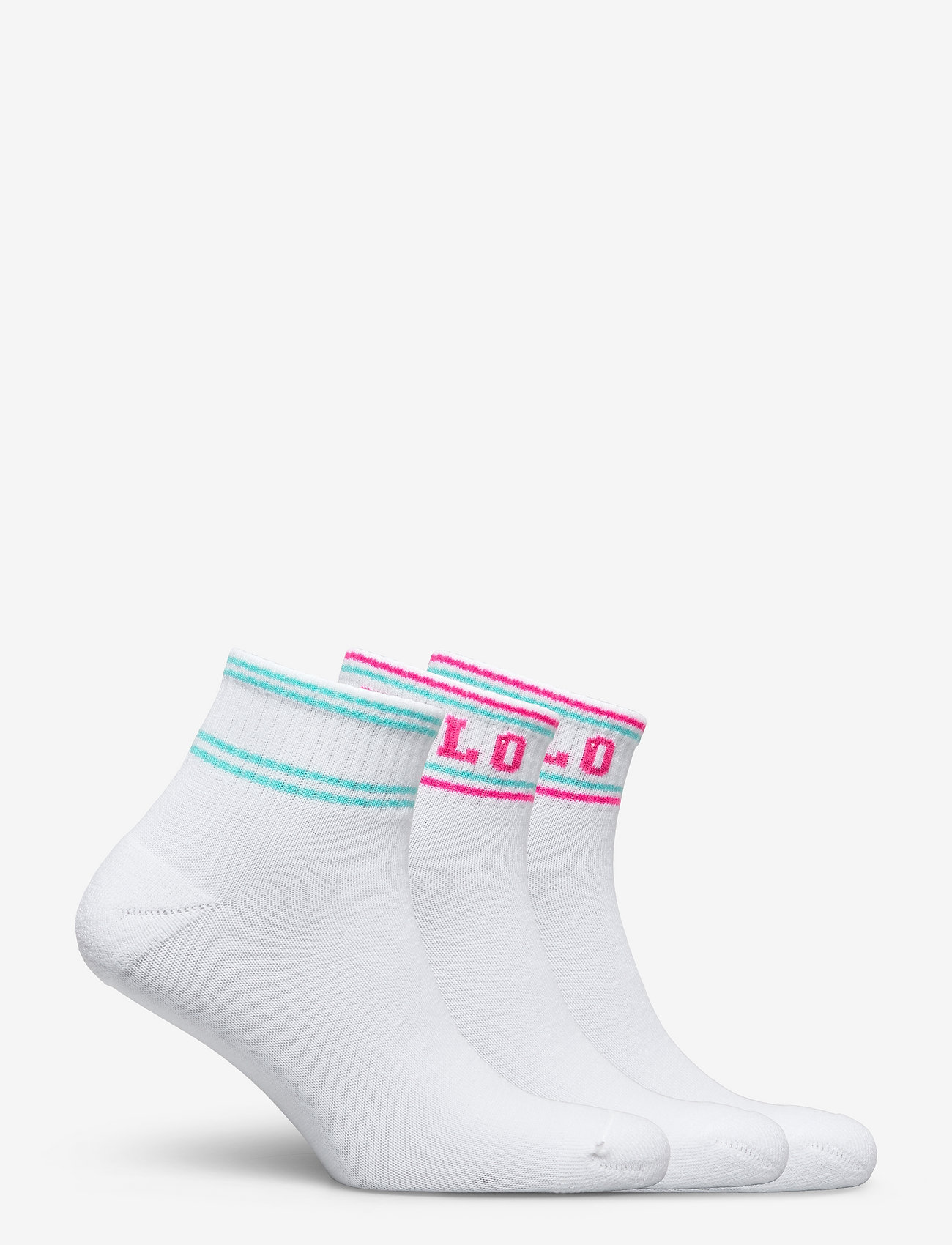 Polo Ralph Lauren - POLY BLEND-3 PACK QRT POLO - regular socks - white assorted - 1