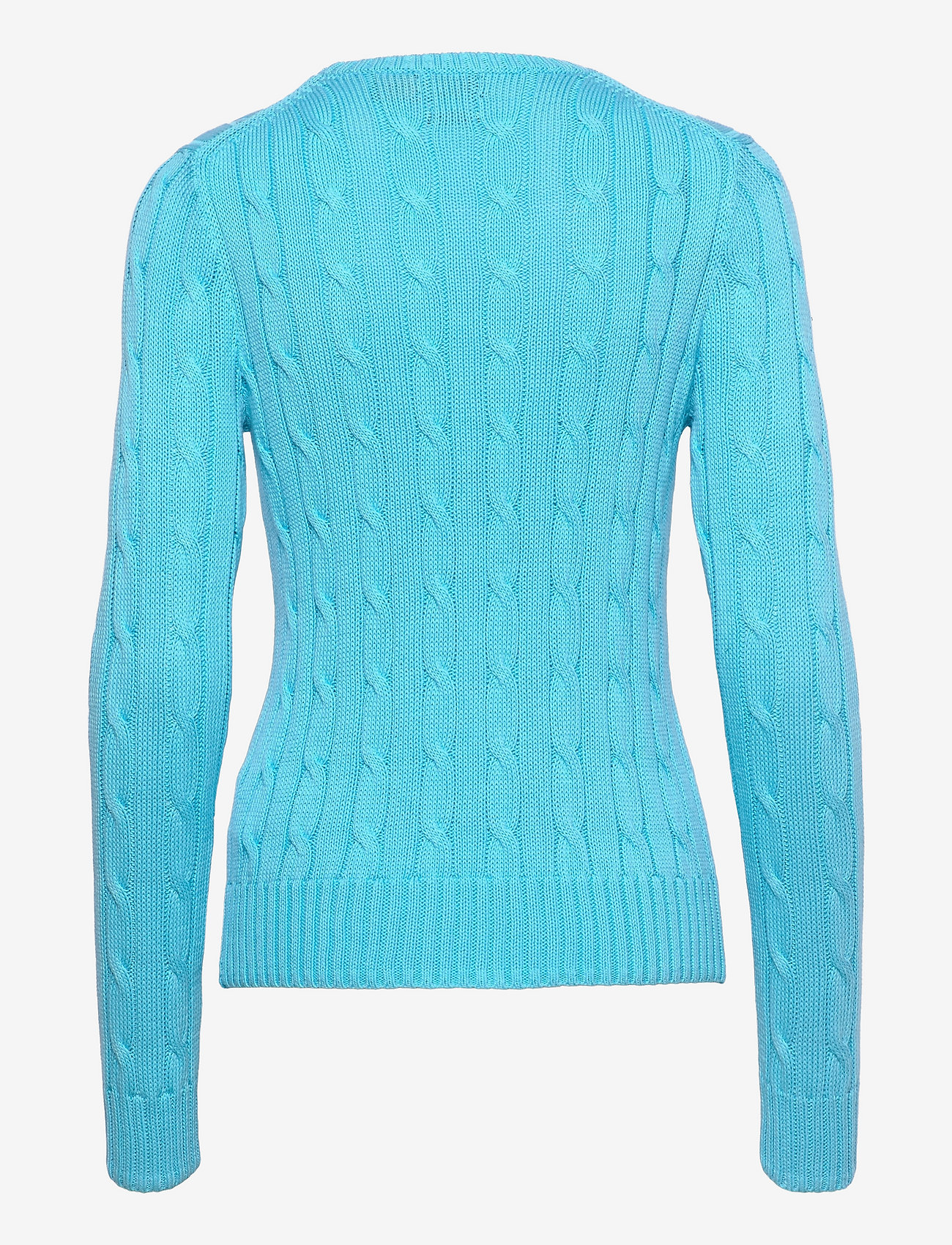 Polo Ralph Lauren - Cable-Knit Cotton Sweater - jumpers - french turquoise - 1