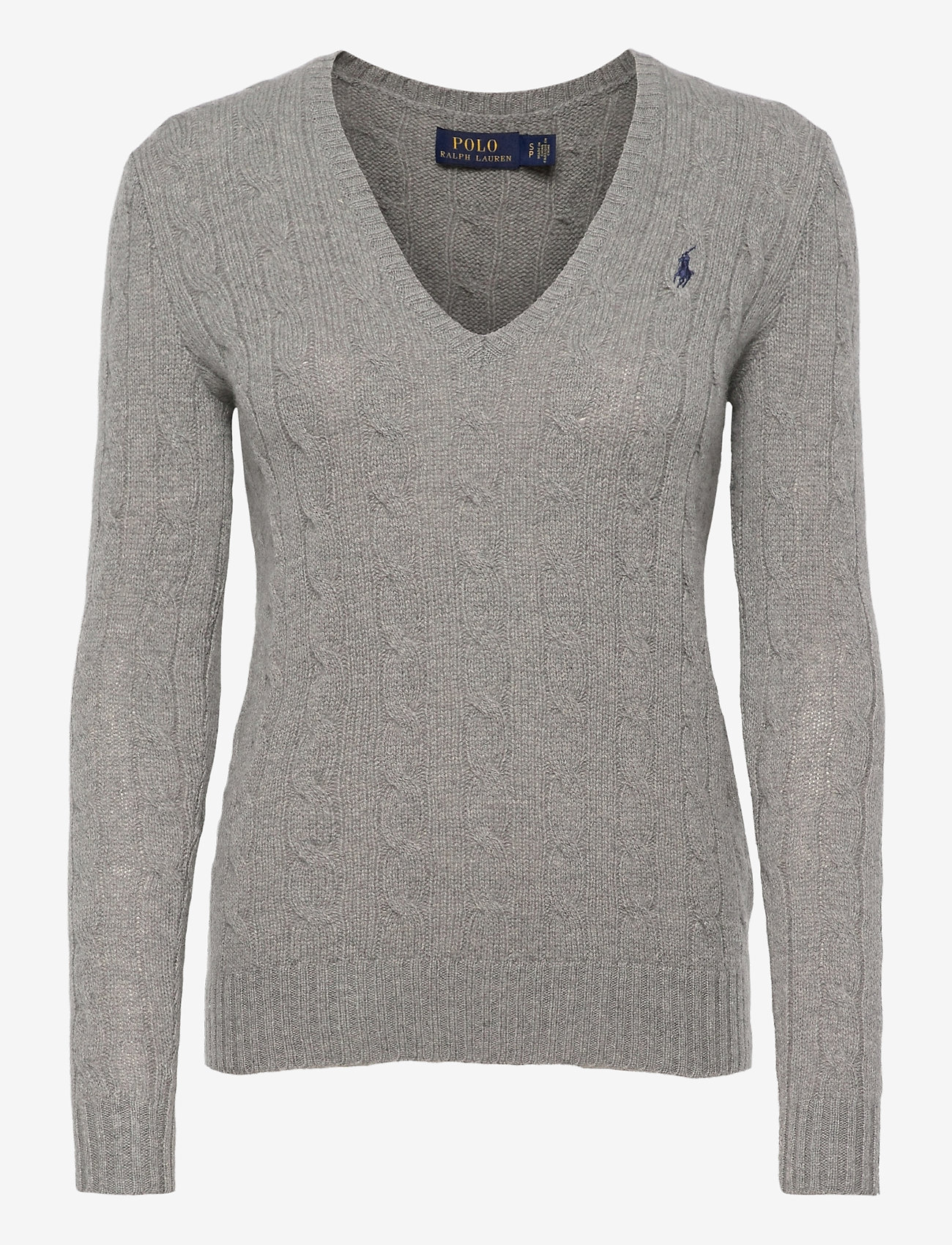 Cable Wool-cashmere Sweater (Fawn Grey 