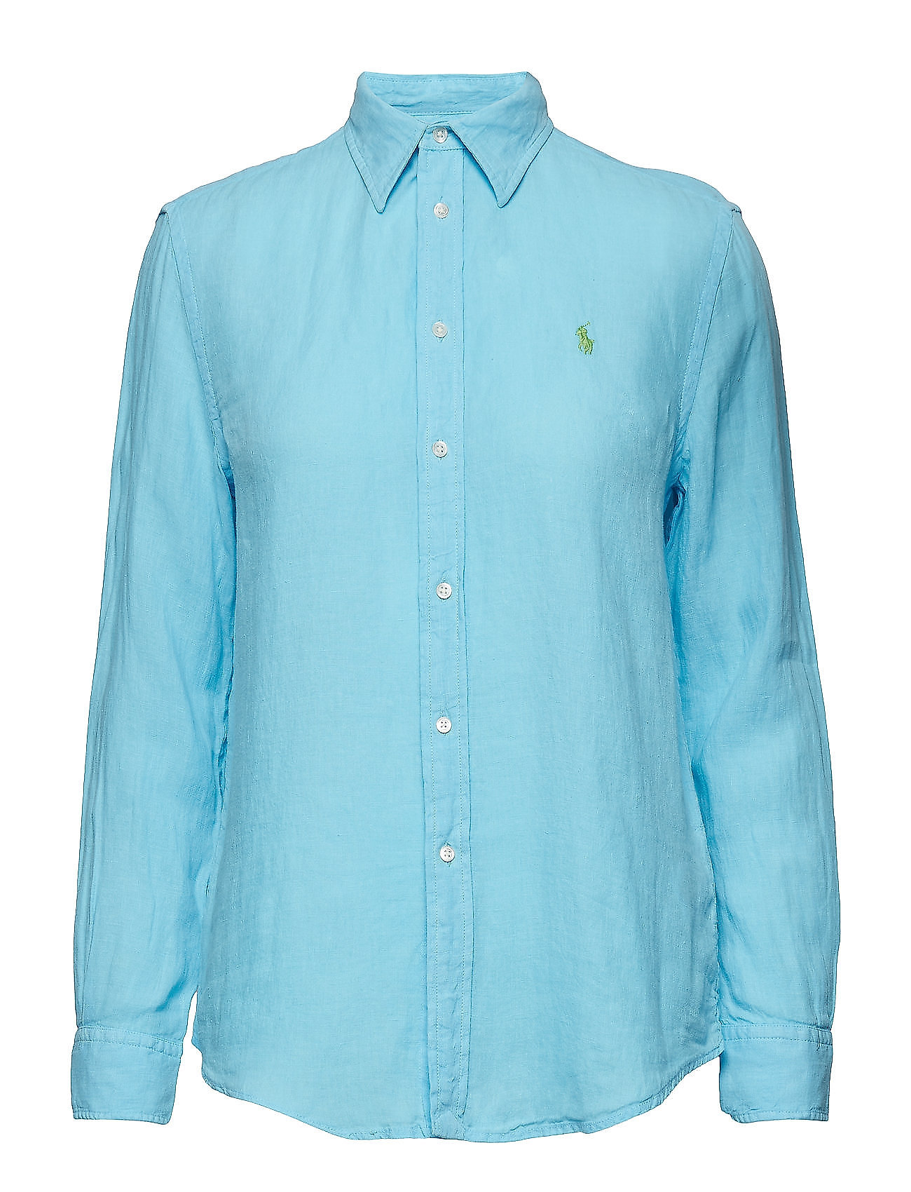 Linen shtfrench TurquoisePolo lsl Garment Lauren Dye Ralph nkOPw8X0