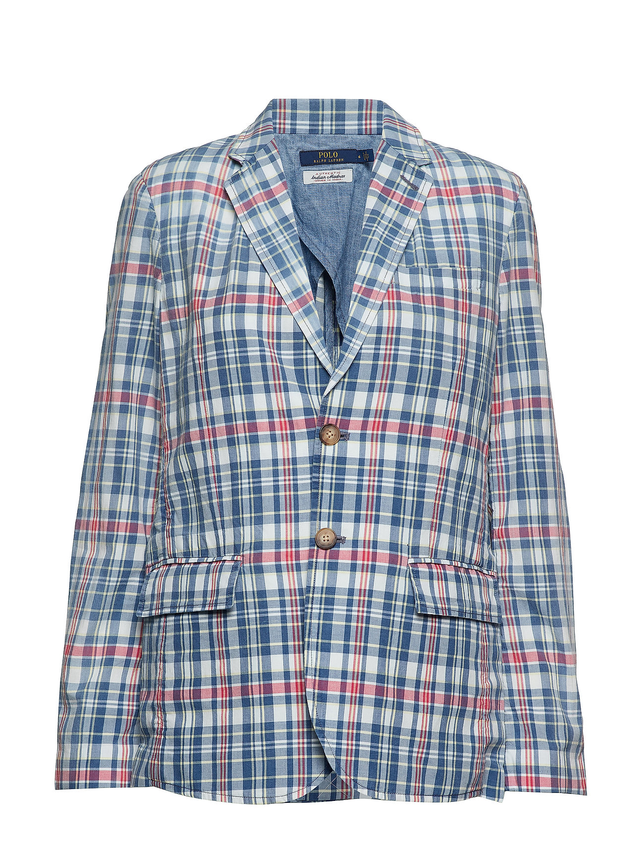 polo ralph lauren madras blazer