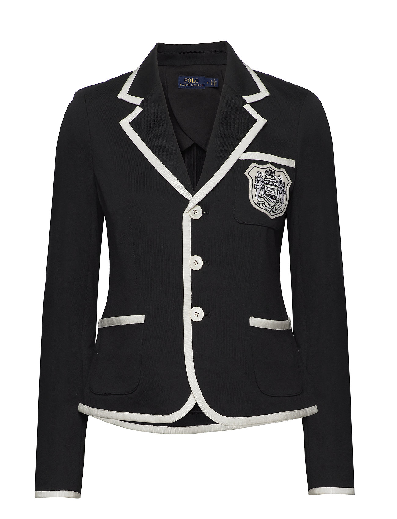 polo blazer with crest