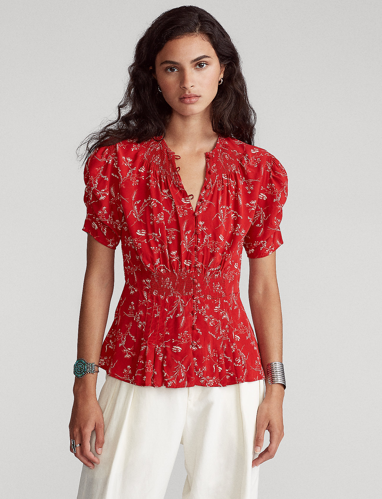 ralph lauren peplum top