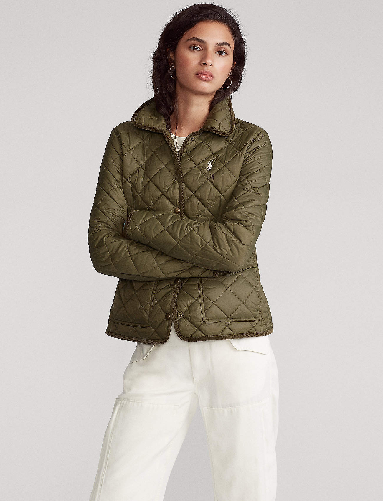 Cropped Barn Jacket (Expedition Olive 