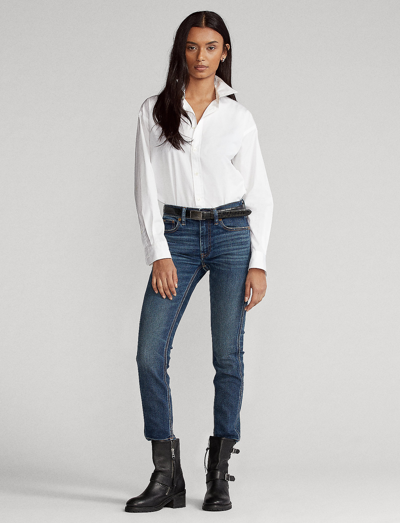 Polo Ralph Lauren - Tompkins Skinny Crop Jean - slim jeans - dark indigo - 0