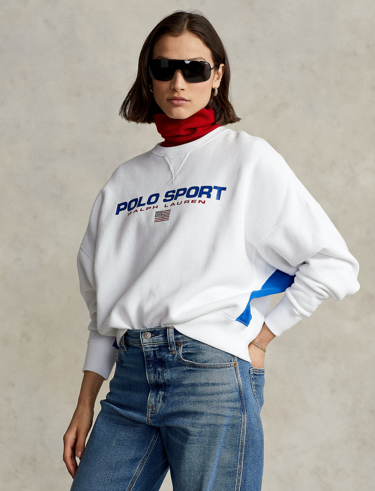 Polo Ralph Lauren Polo Sport Contrast Fleece Sweatshirt - Sweatshirts -  