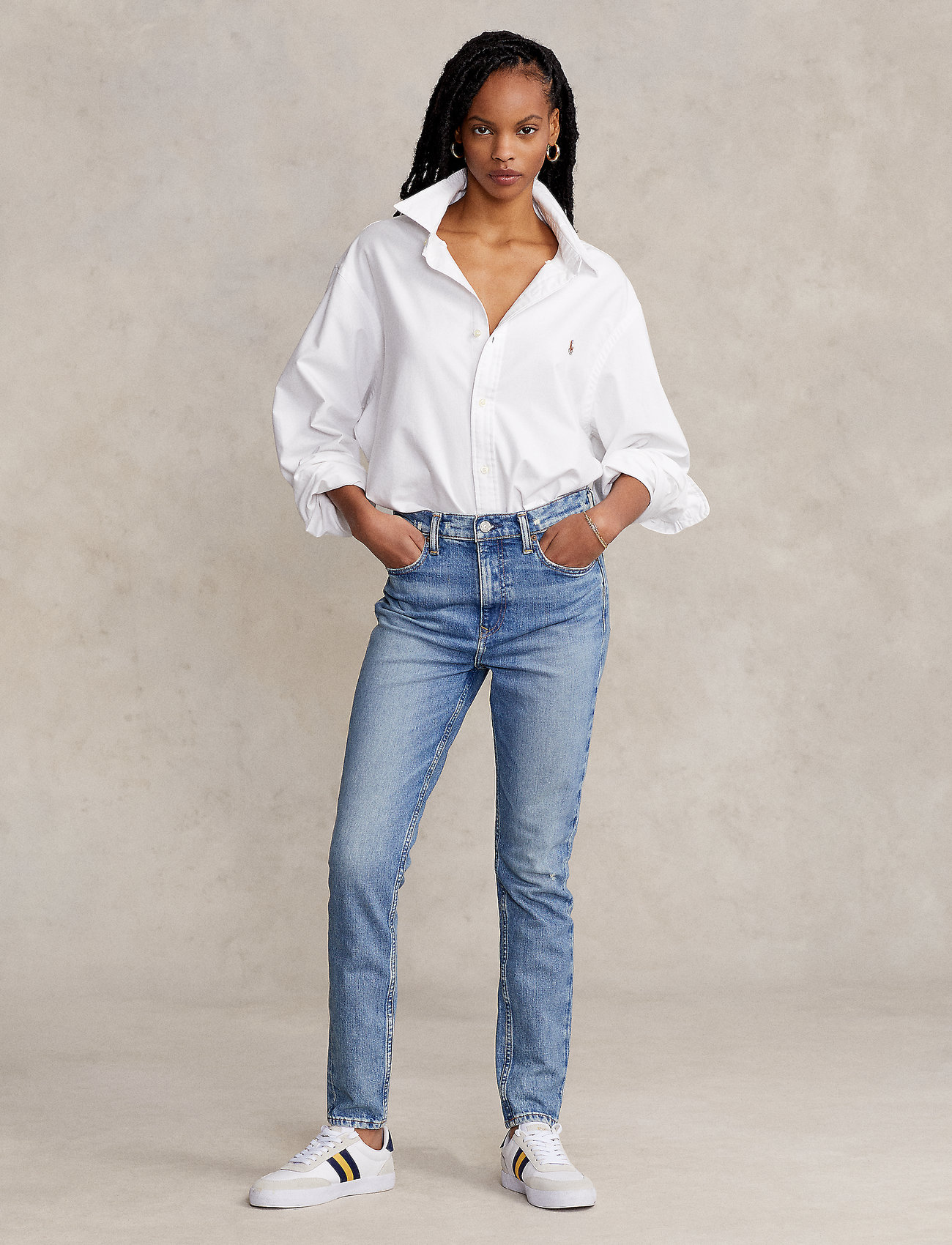 Stevig Vleien overzien Polo Ralph Lauren Tompkins High-rise Skinny Jean - Slim jeans - Boozt.com