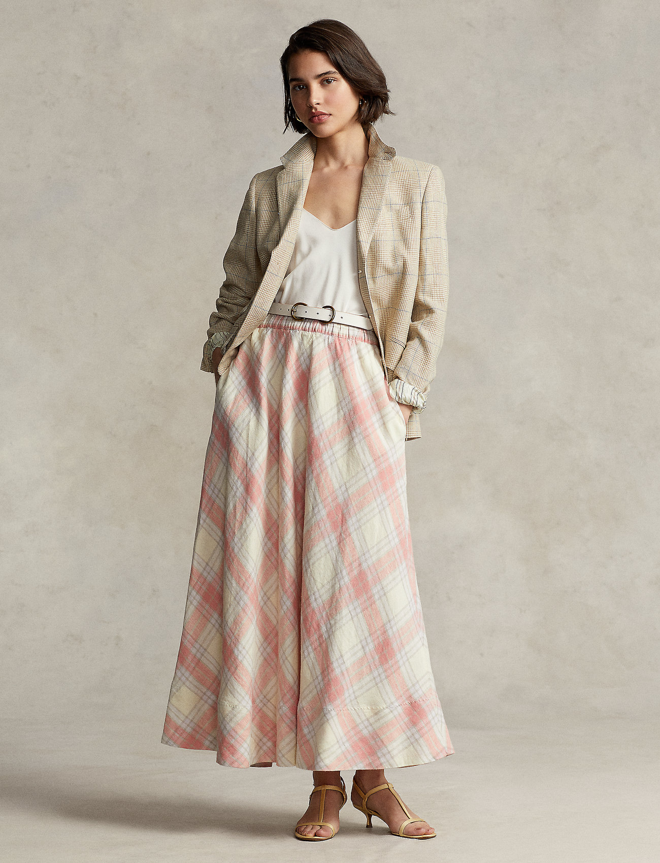Polo Ralph Lauren Plaid Linen Maxiskirt - Maxi skirts 
