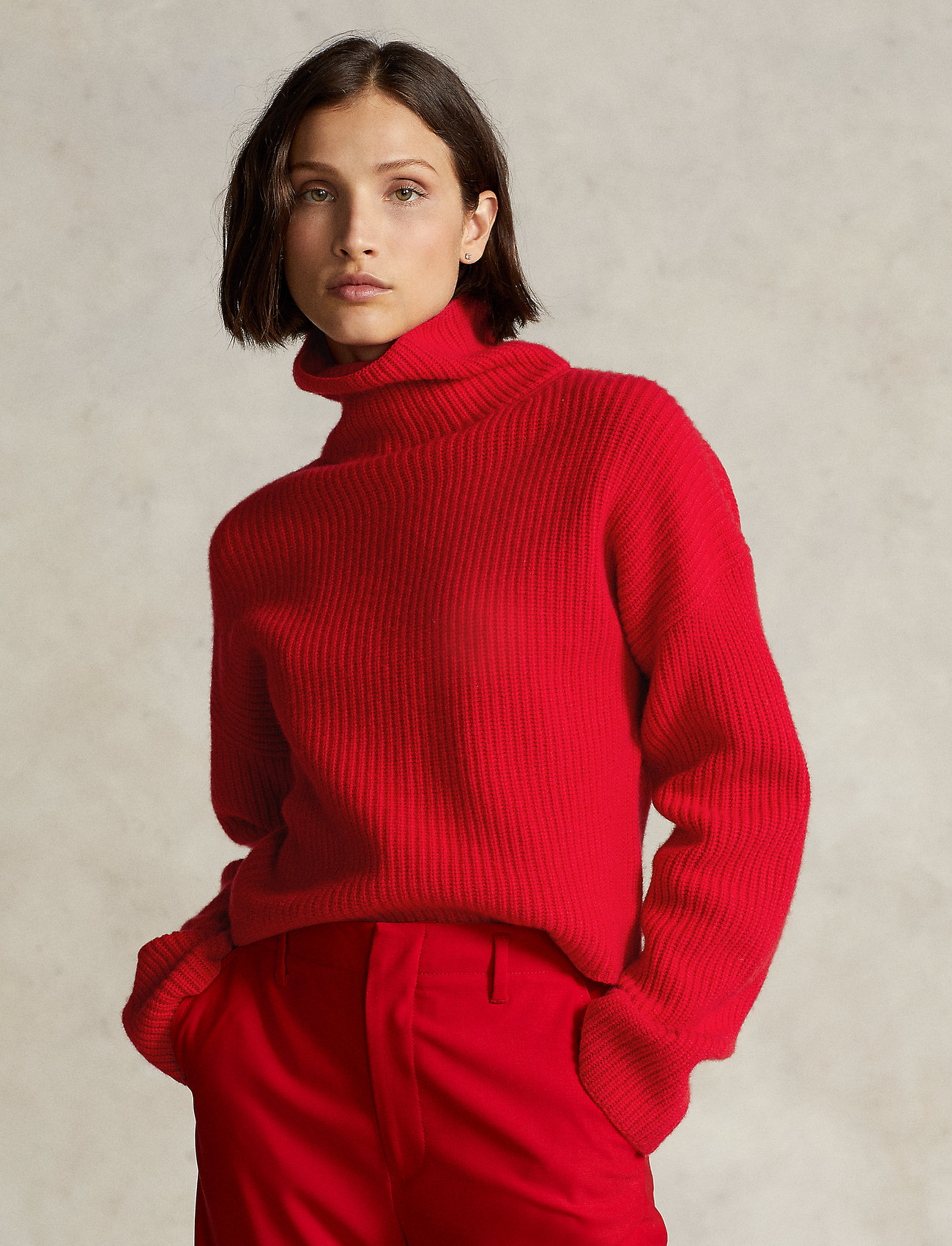 Polo Ralph Lauren Wool-cashmere Mockneck Sweater - Turtlenecks 