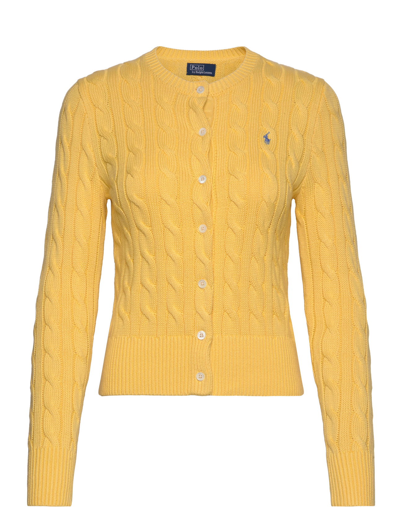 Polo Ralph Lauren Cable-knit Cotton Crewneck Cardigan