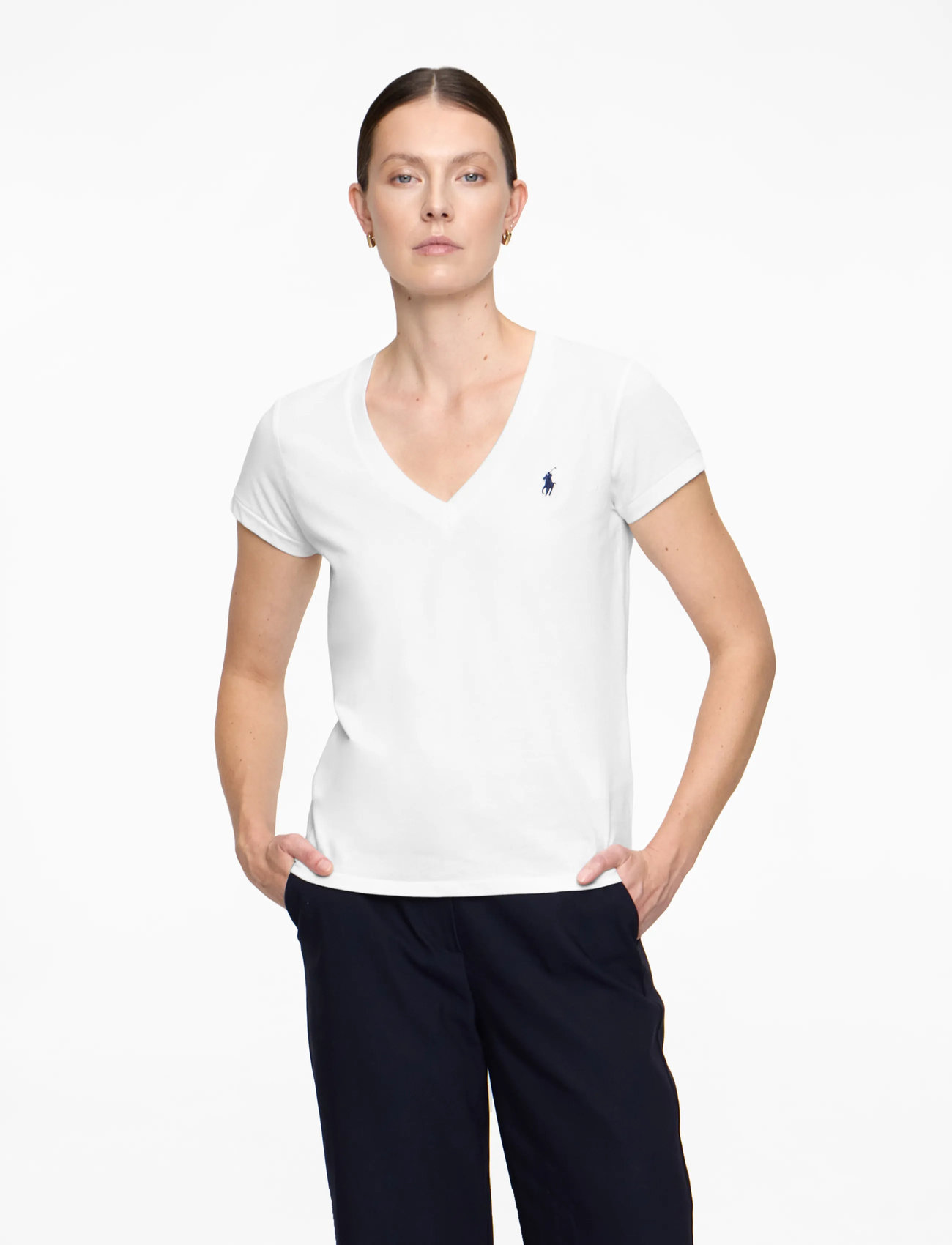 Polo Ralph Lauren Cotton Jersey V-neck Tee (PRW211902403) T