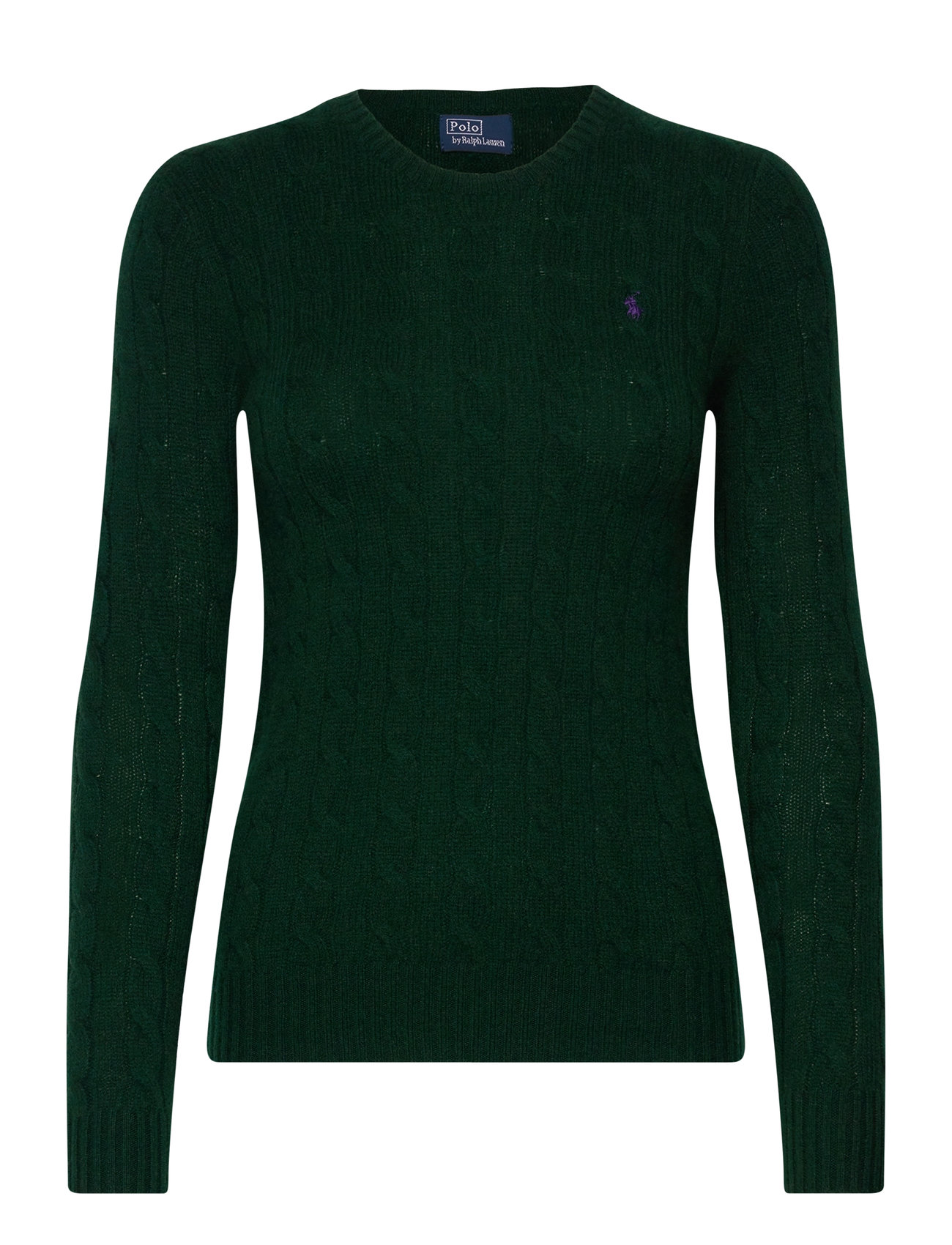 Polo Ralph Lauren Cable-Knit Wool-Cashmere Sweater Khaki Green