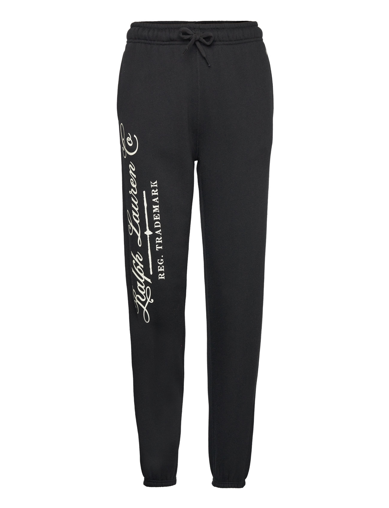 Logo Fleece Athletic Ankle Pant Bottoms Sweatpants Black Polo Ralph Lauren
