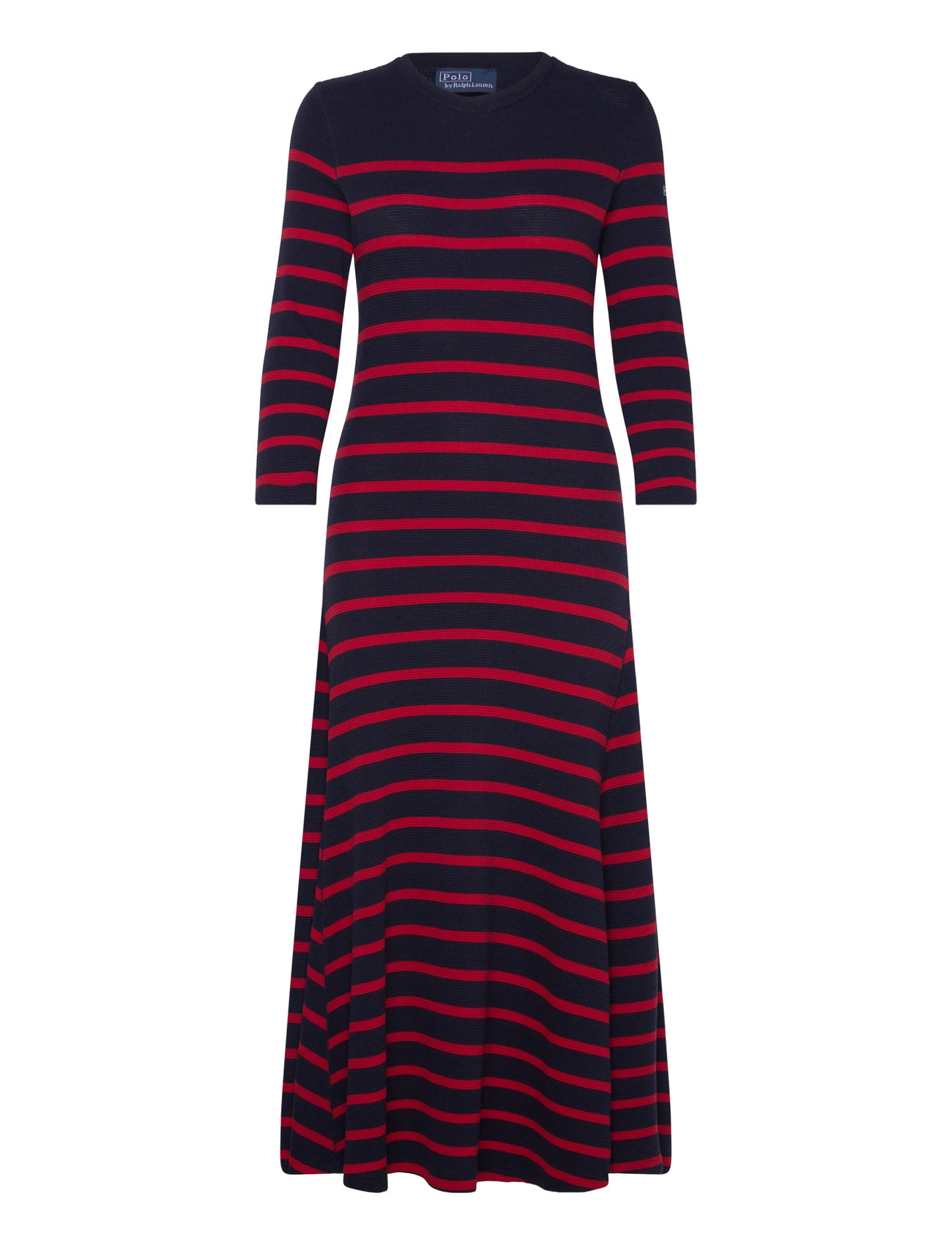 Polo Ralph Lauren Striped Waffle-Knit Dress Marinblå