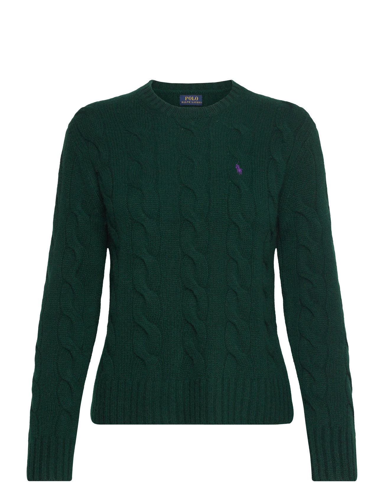 Polo Ralph Lauren Classic Fit Cable Wool-Cashmere Sweater Grön